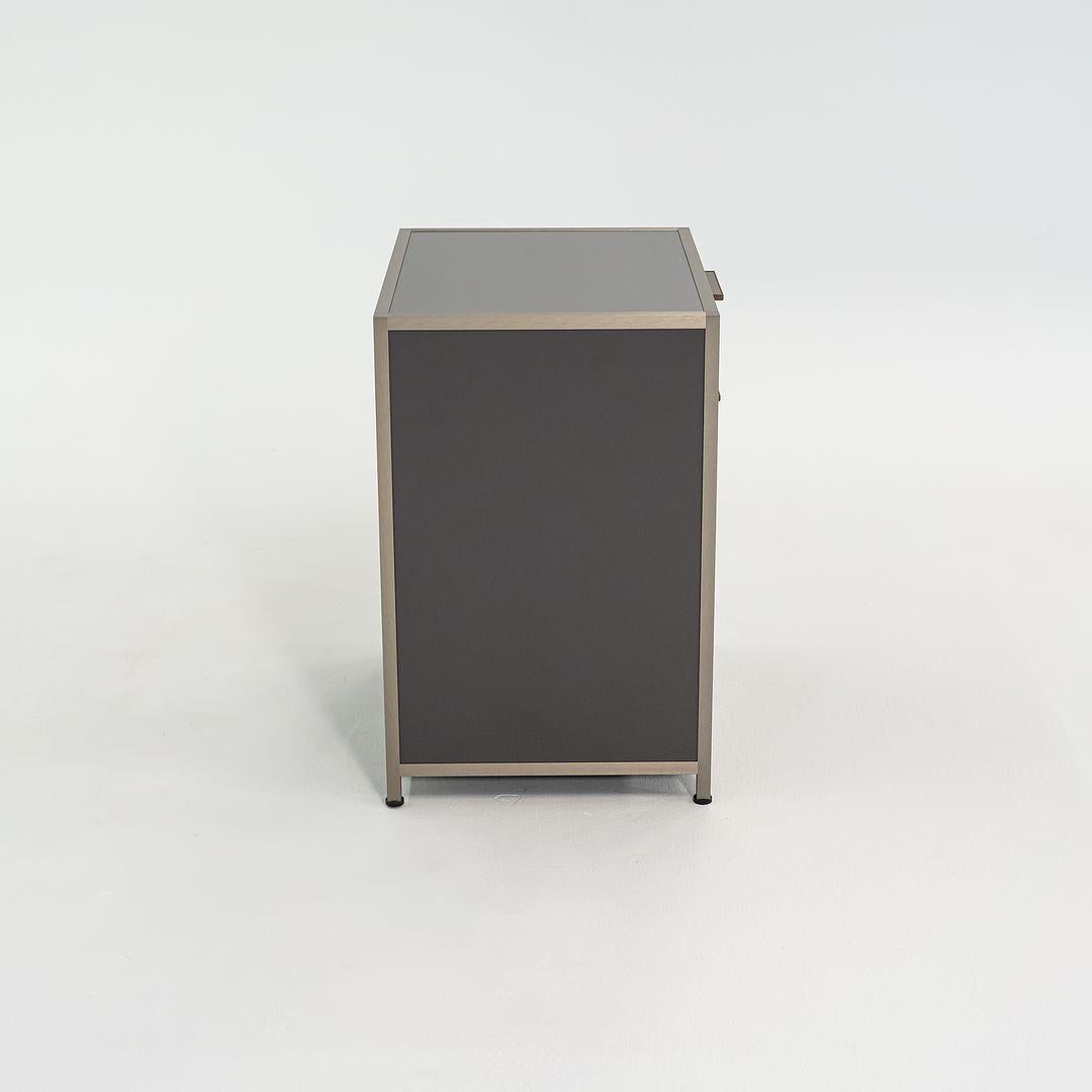 French Pair of 2023 Pagnon & Pelhaitre DITA Bedside Tables Plomb Left and Right Door For Sale