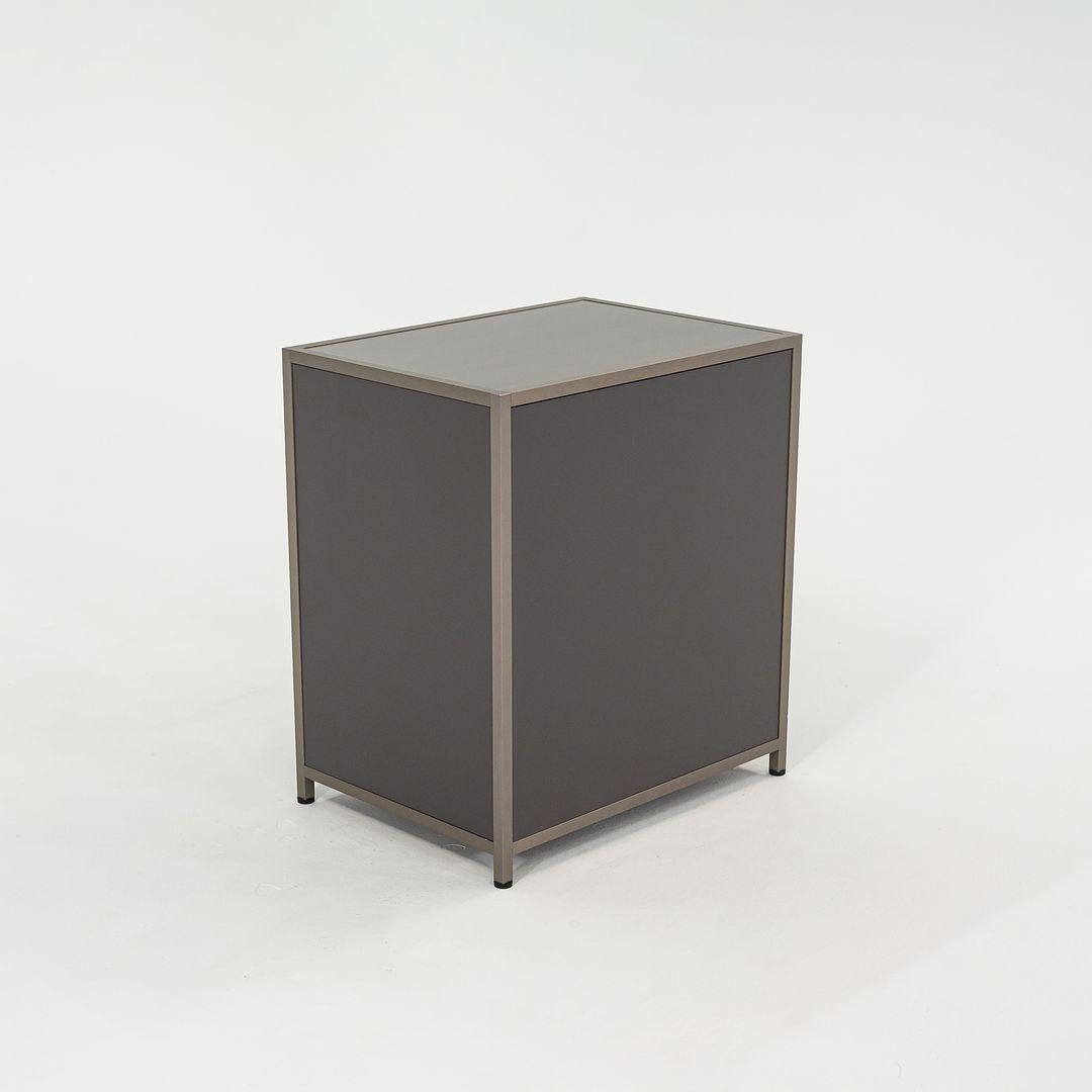 Pair of 2023 Pagnon & Pelhaitre DITA Bedside Tables Plomb Left and Right Door In Excellent Condition For Sale In Philadelphia, PA