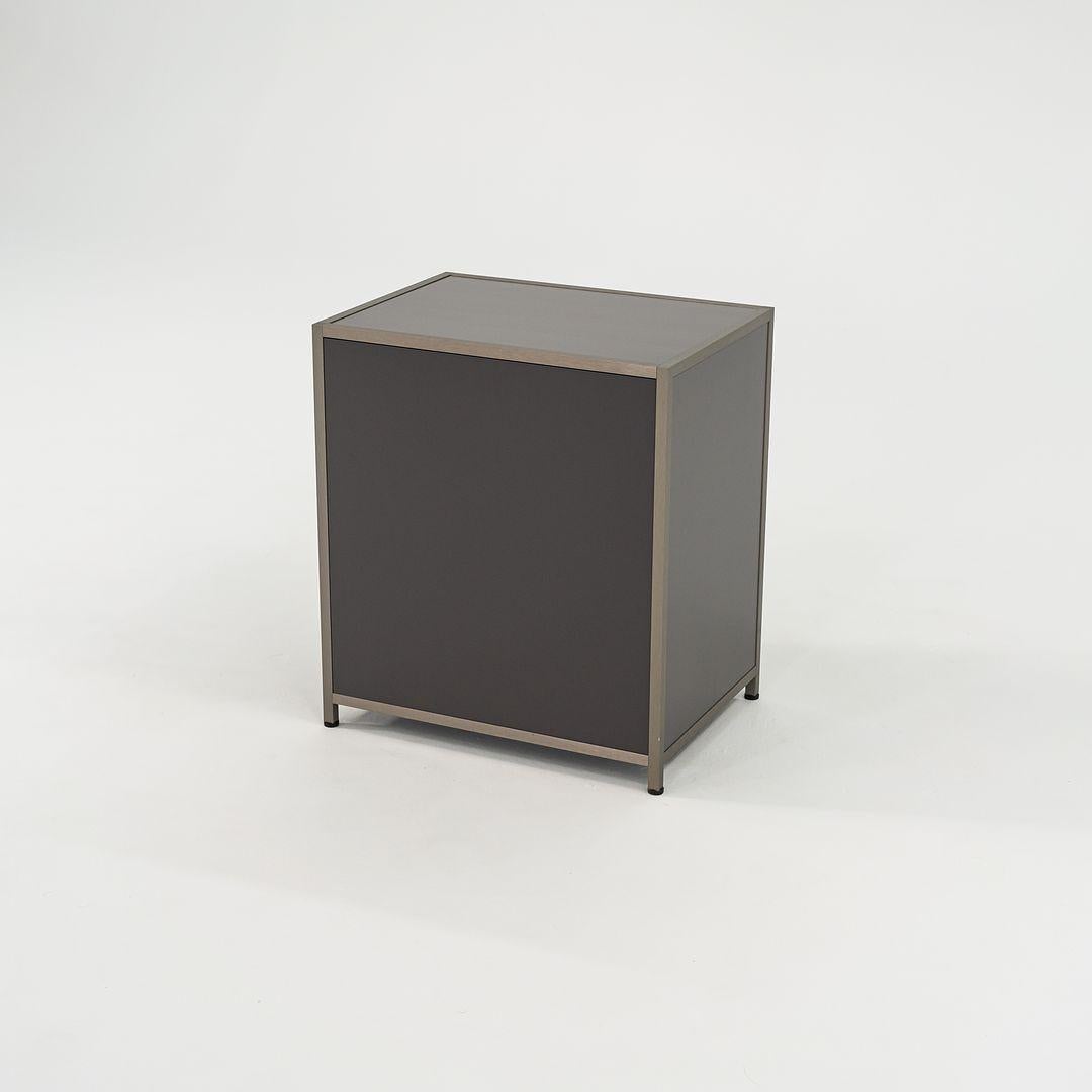 Aluminum Pair of 2023 Pagnon & Pelhaitre DITA Bedside Tables Plomb Left and Right Door For Sale