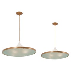 Pair of '2064' Chandeliers by Max Ingrand for Fontana Arte