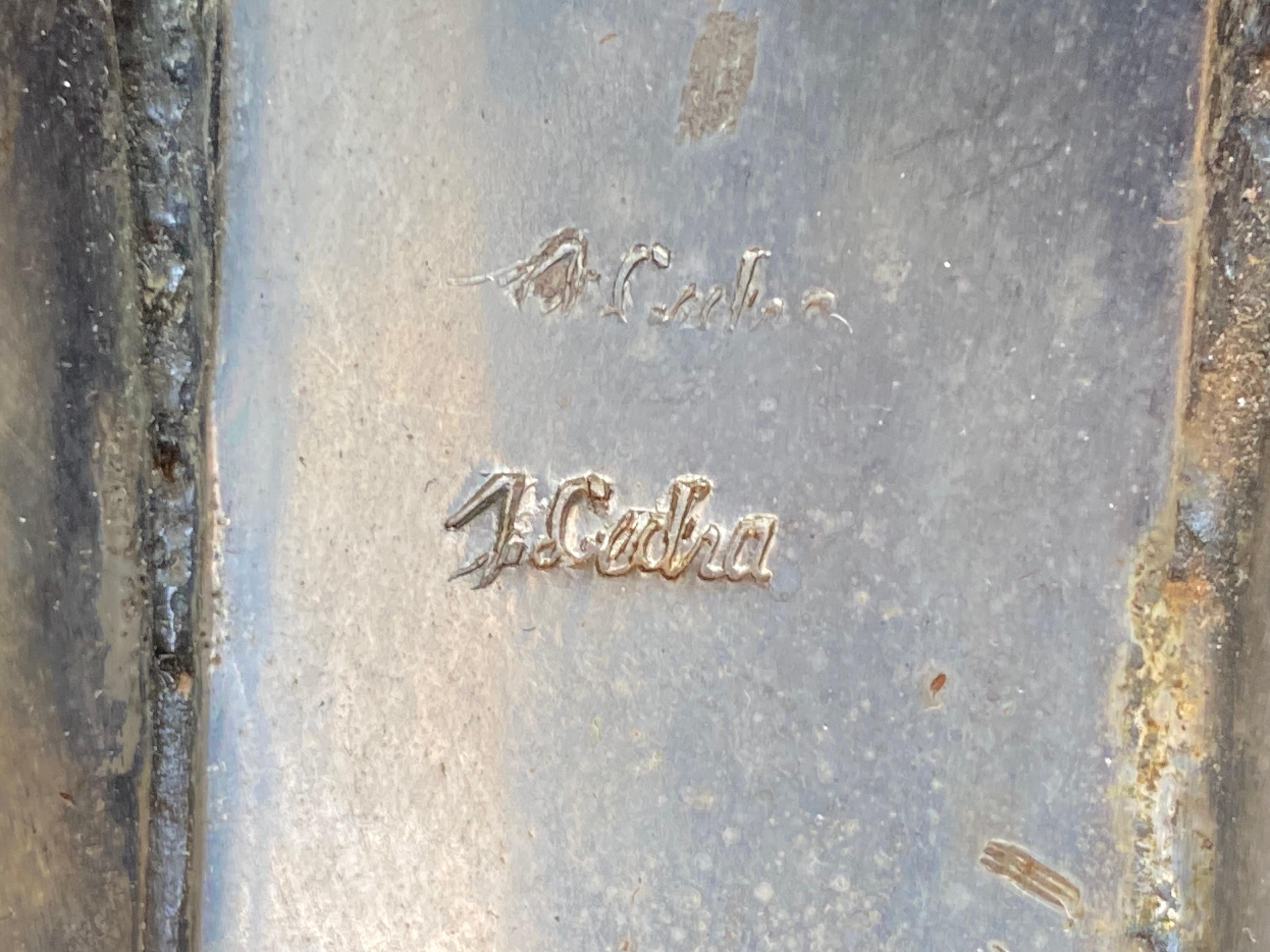 Paire de lampadaires torchères en métal forgé à la main du 20e siècle avec bases à volutes en vente 3
