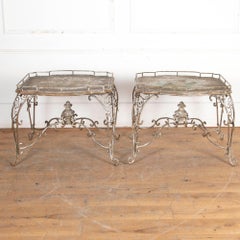 Pair of 20th Century American Conservatory Tables