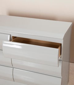 Pair of 20th Century American Grey Laminate Chests