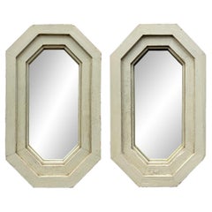 Pair of 20th Century American Octagonal Framed Mirrors