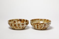 Paire de coupes ou d'assiettes décoratives art déco du 20e siècle par Joseph Talbot La Borne