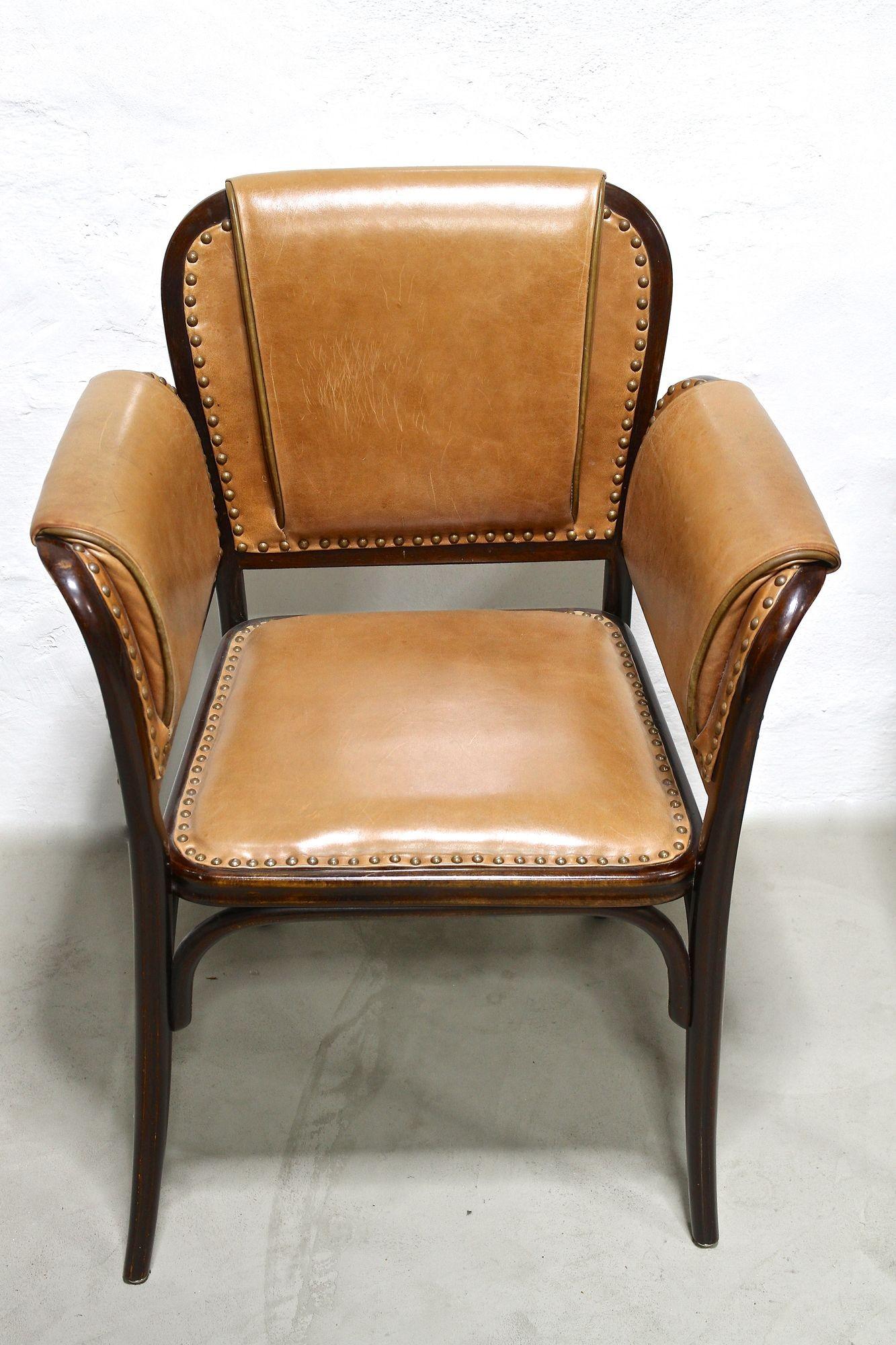 Paar Jugendstil-Bugholzsessel des 20. Jahrhunderts von Thonet, Österreich ca. 1904 (Österreichisch) im Angebot