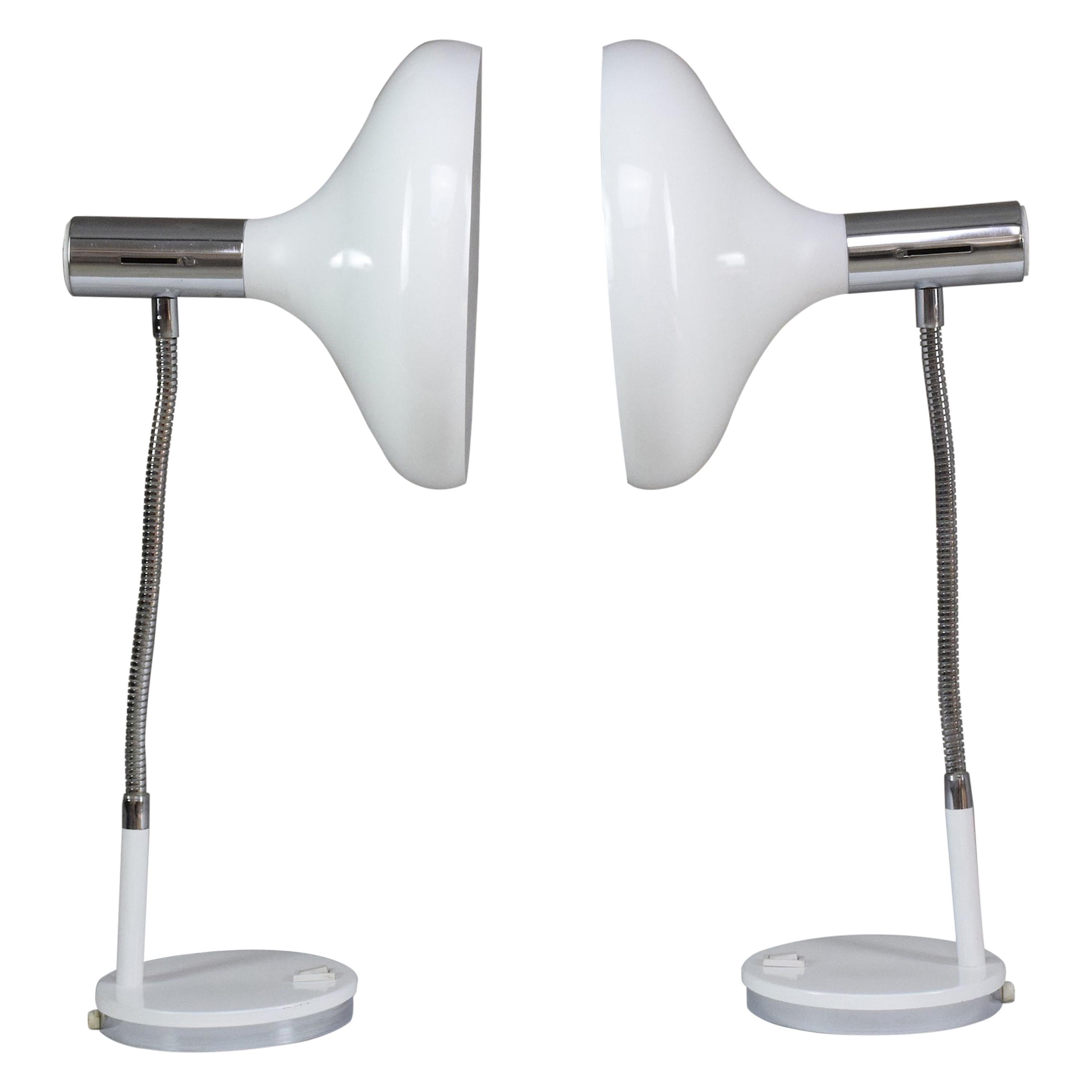 Pair of 20th Century Articulating Table Lamps, 1970s