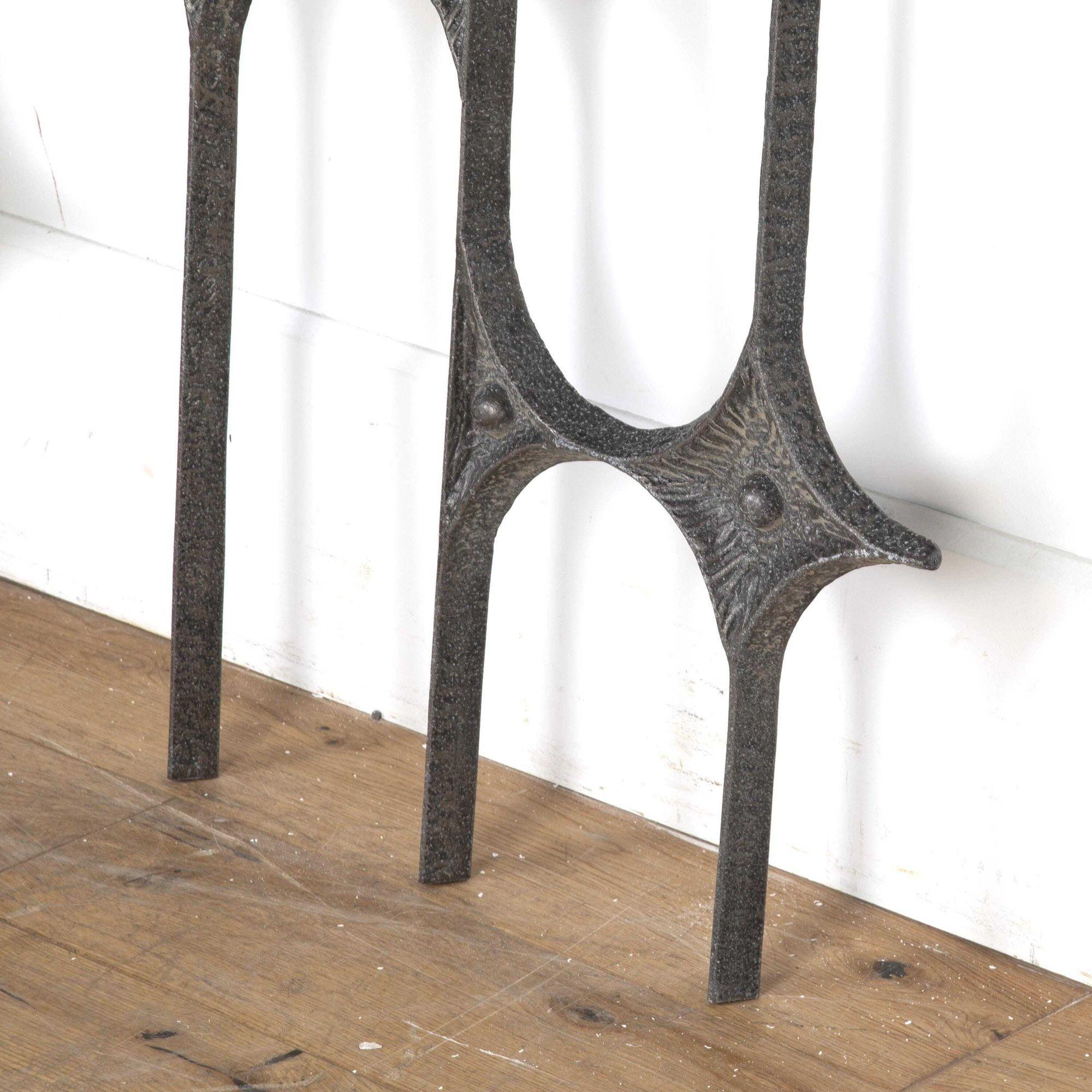 Pair of 20th Century Brutalist Iron Wall Sculptures 2