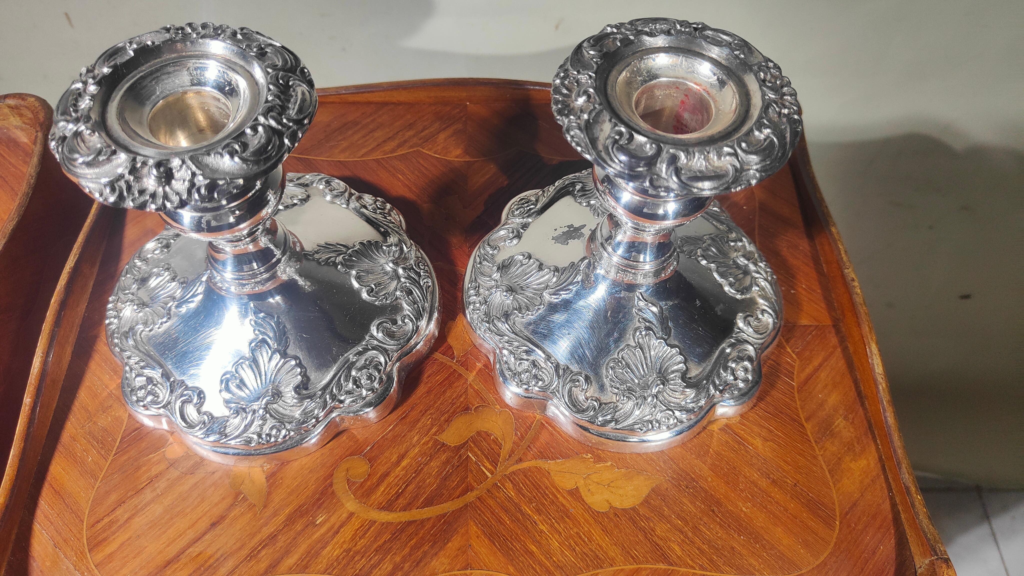 Pair Of 20th Century Candlesticks For Sale 9