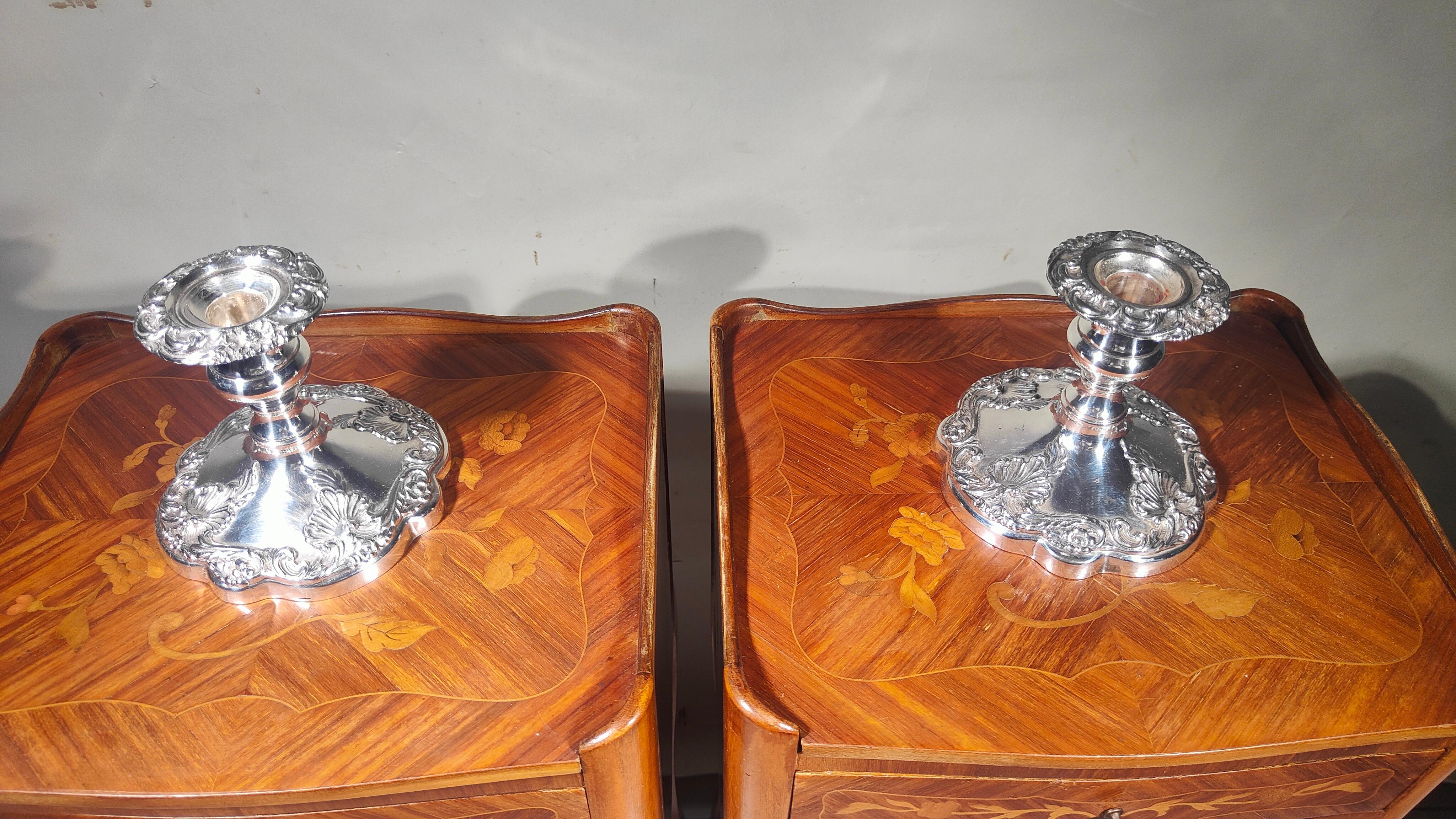 Pair Of 20th Century Candlesticks In Good Condition For Sale In Madrid, ES