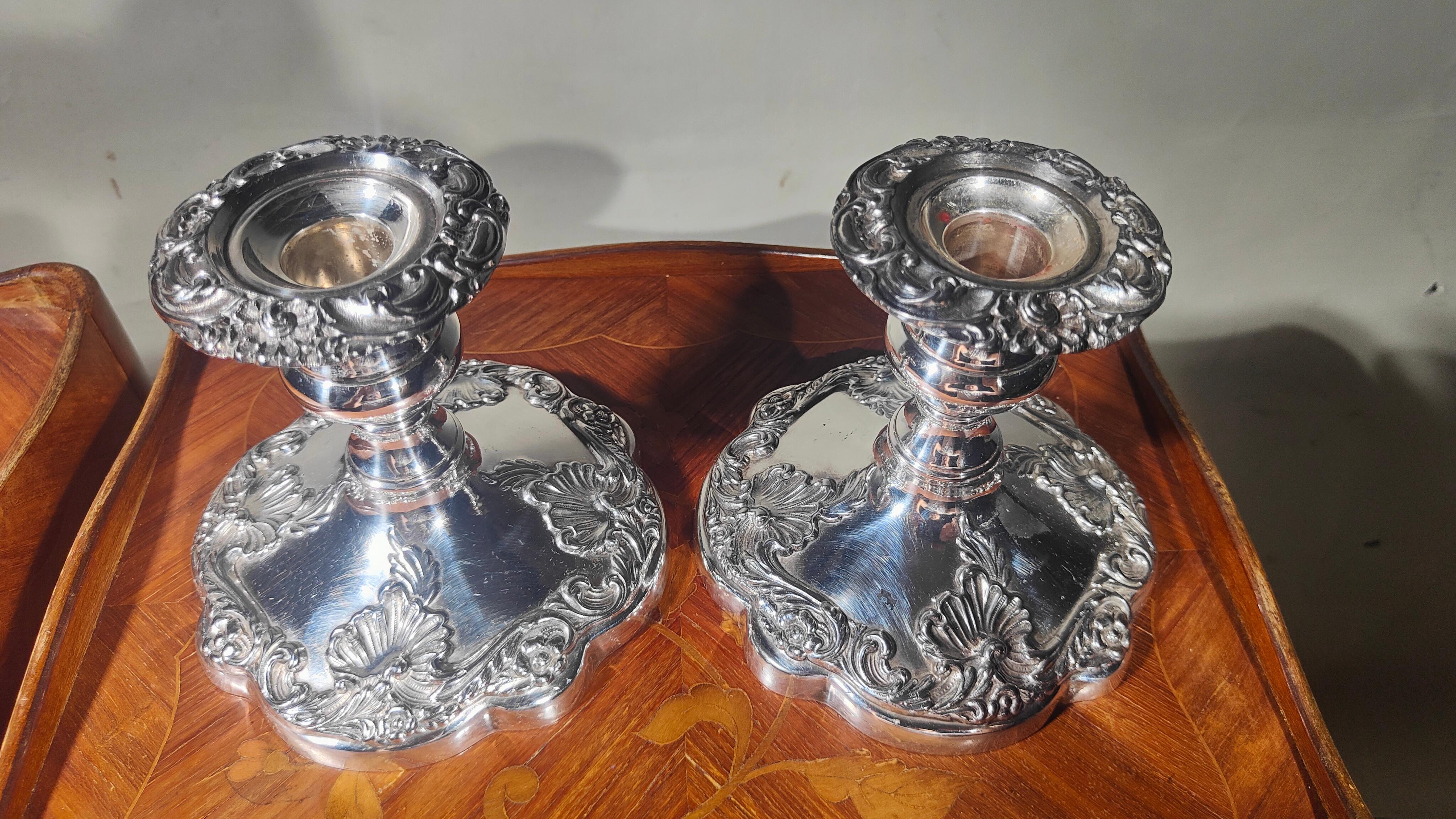 Pair Of 20th Century Candlesticks For Sale 2