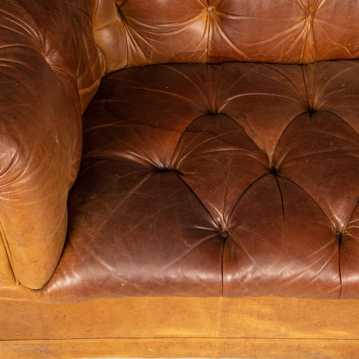 Pair of 20th Century Chesterfield Leather Sofas By Laura Ashley, c.1970 6