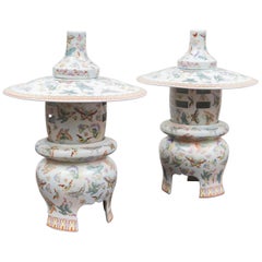 Pair of 20th Century Chinese Porcelain Table Lanterns