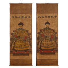 Pair of 20th Century Chinese Scrolls
