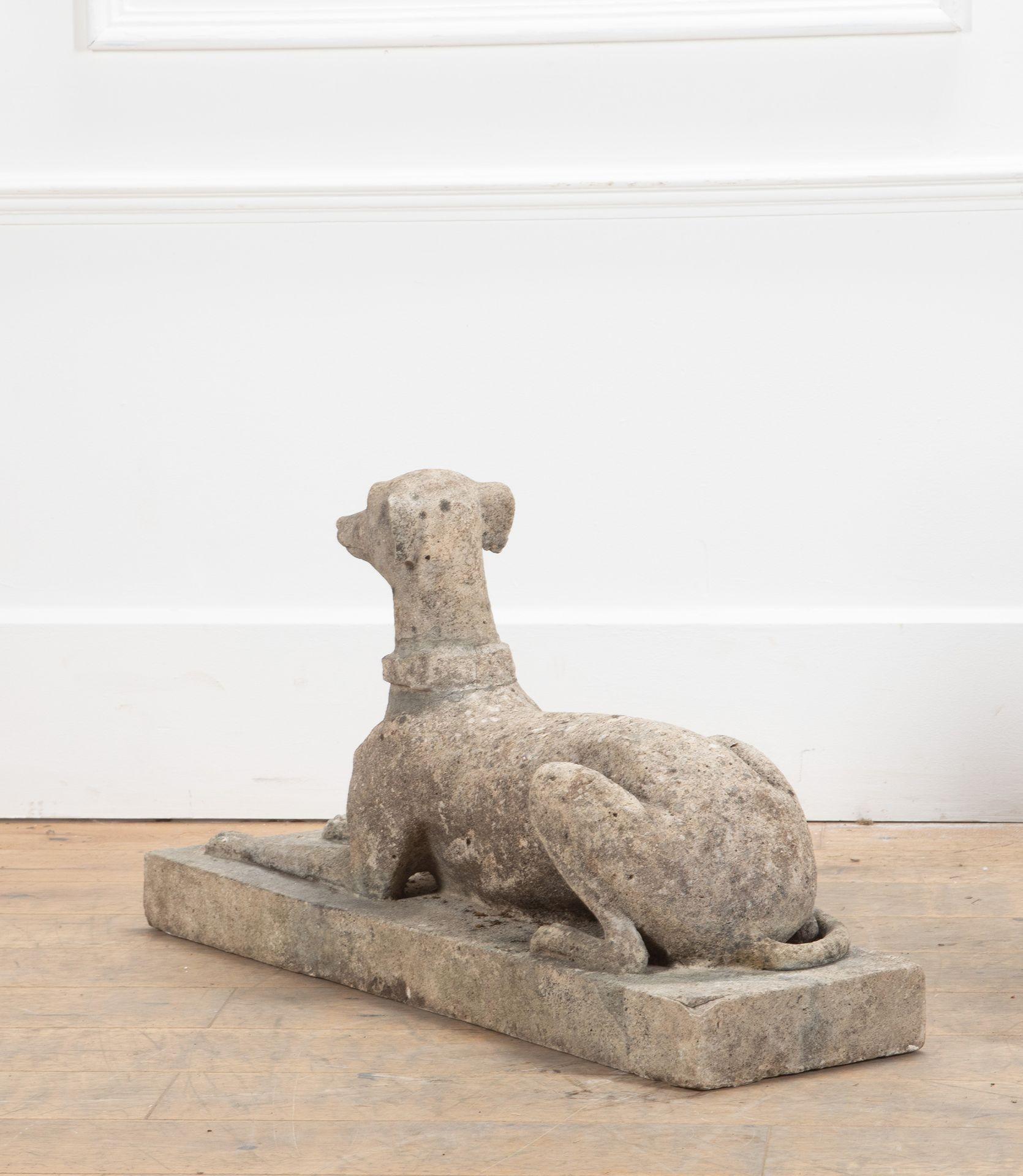 Pair of 20th Century Composite Stone Whippets For Sale 10