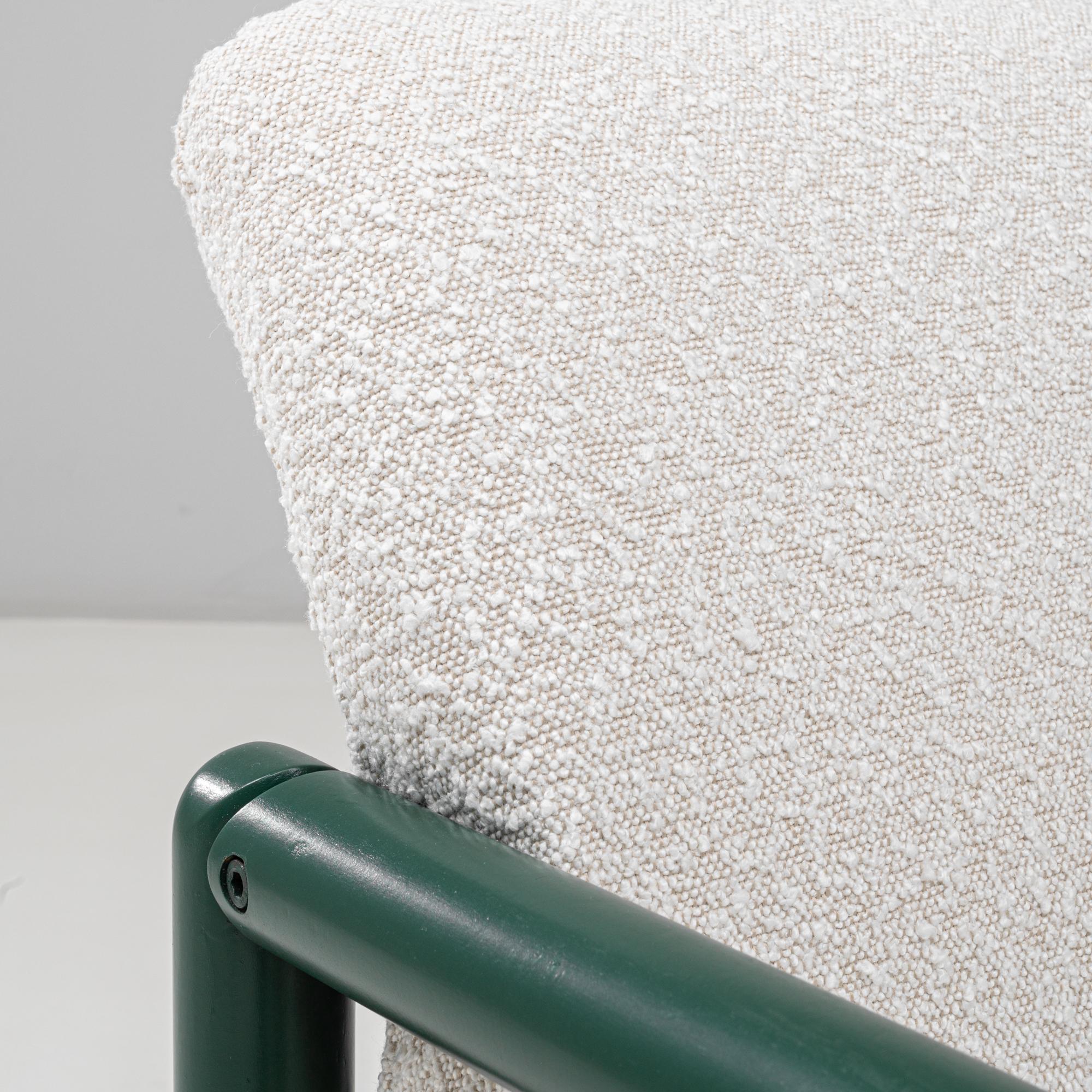 Paire de chaises longues tchèques du 20e siècle avec armatures tubulaires vertes en vente 6