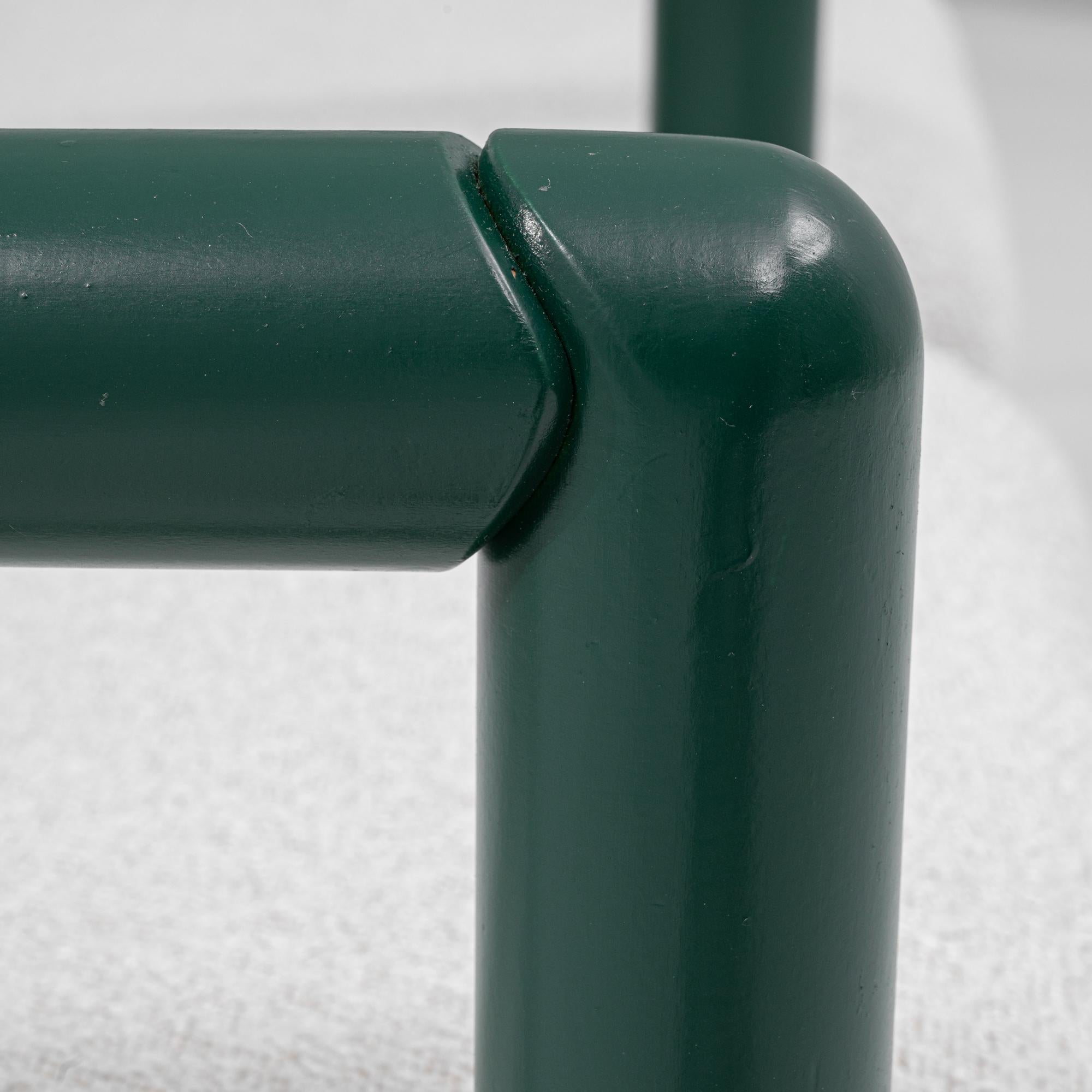 Paire de chaises longues tchèques du 20e siècle avec armatures tubulaires vertes en vente 10