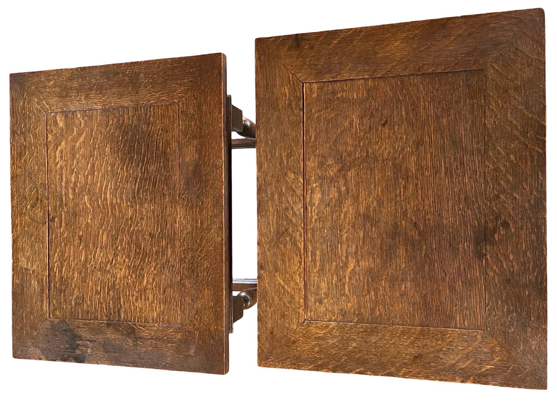 Pair Of 20th Century Dutch Oak Side Tables For Sale 3