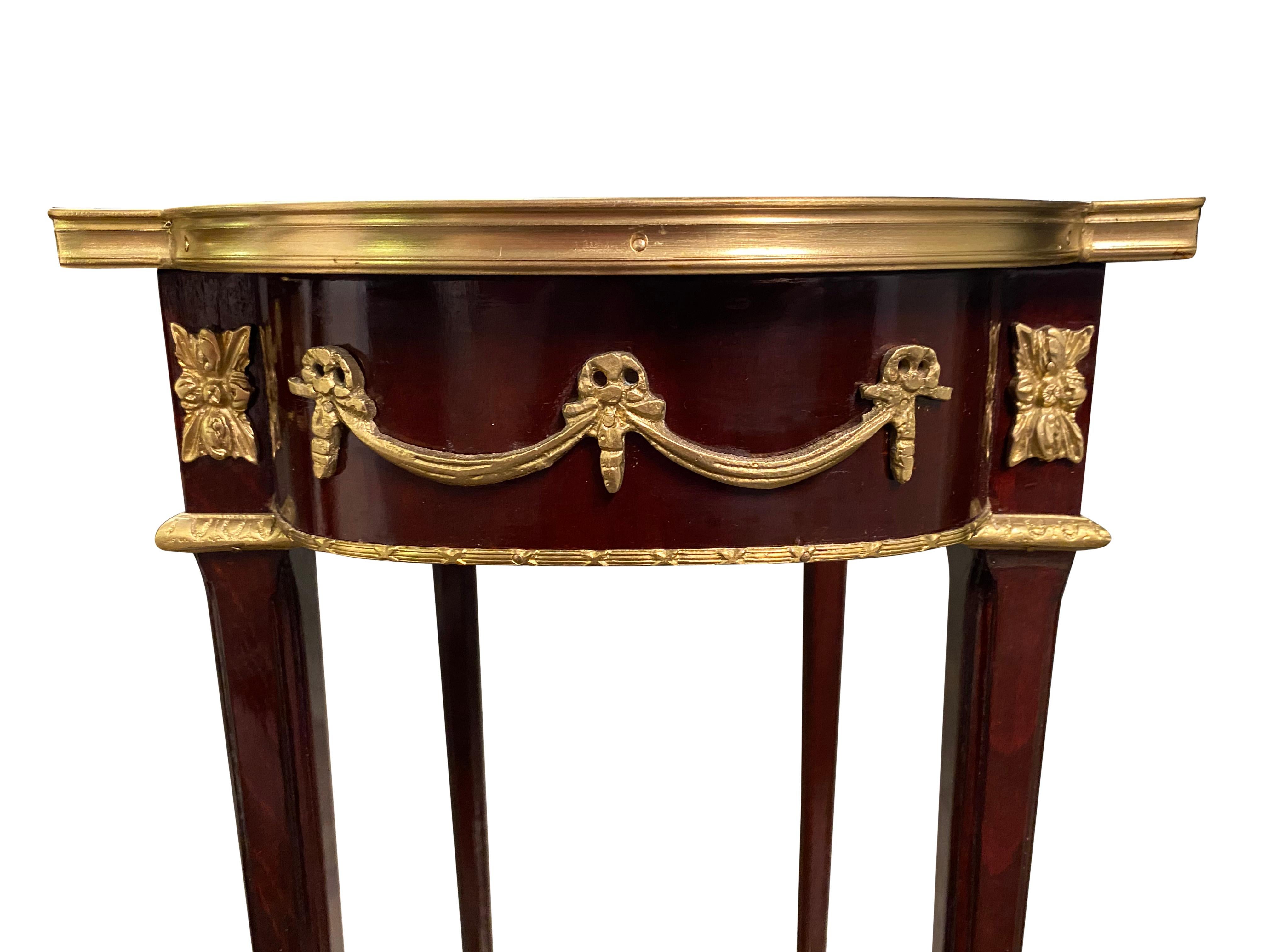 Pair of 20th Century Empire Style Side Tables For Sale 8