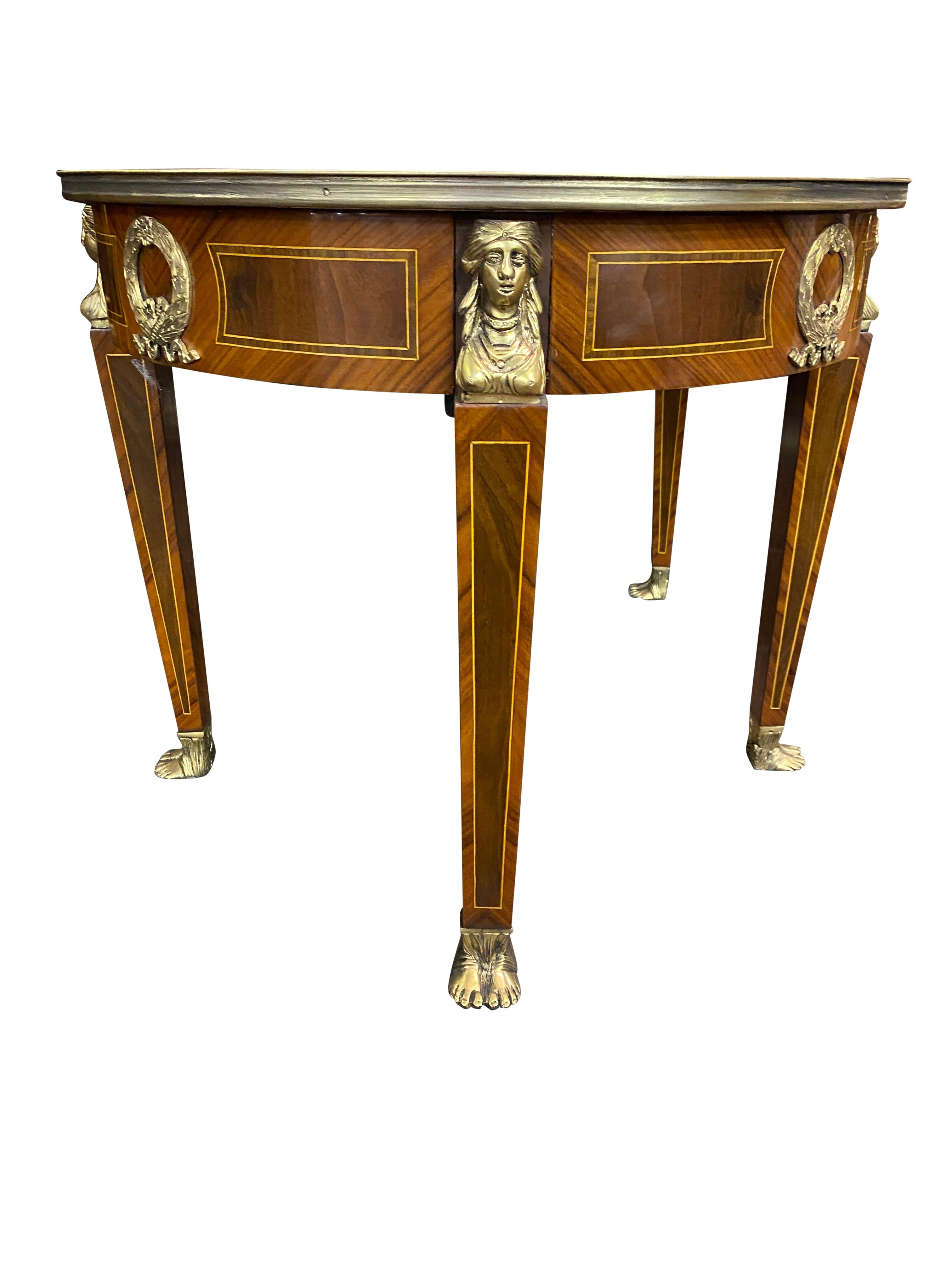 Pair of 20th Century Empire Style Side Tables For Sale 10
