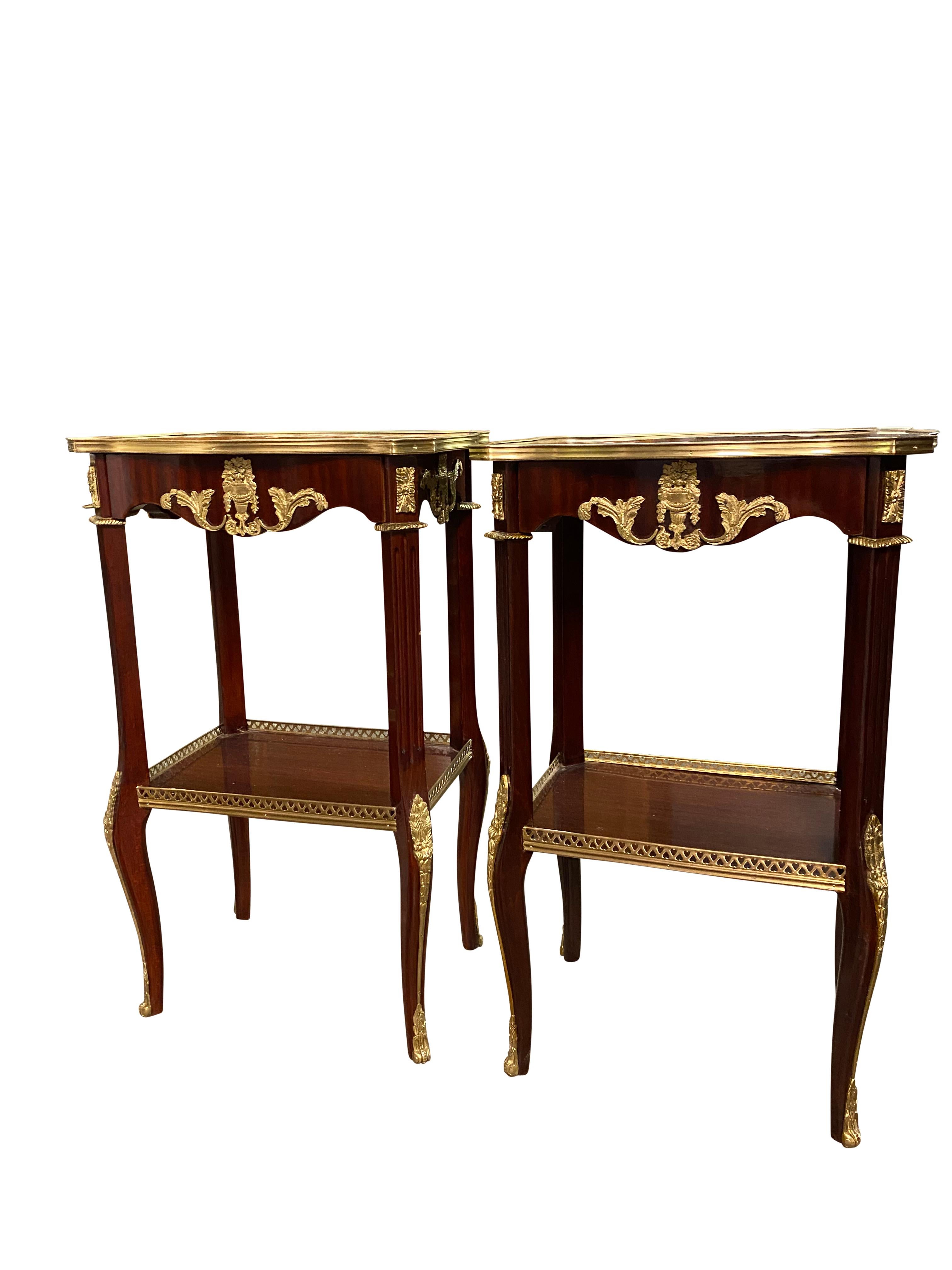 Pair of 20th Century Empire Style Side Tables In Excellent Condition For Sale In Southall, GB