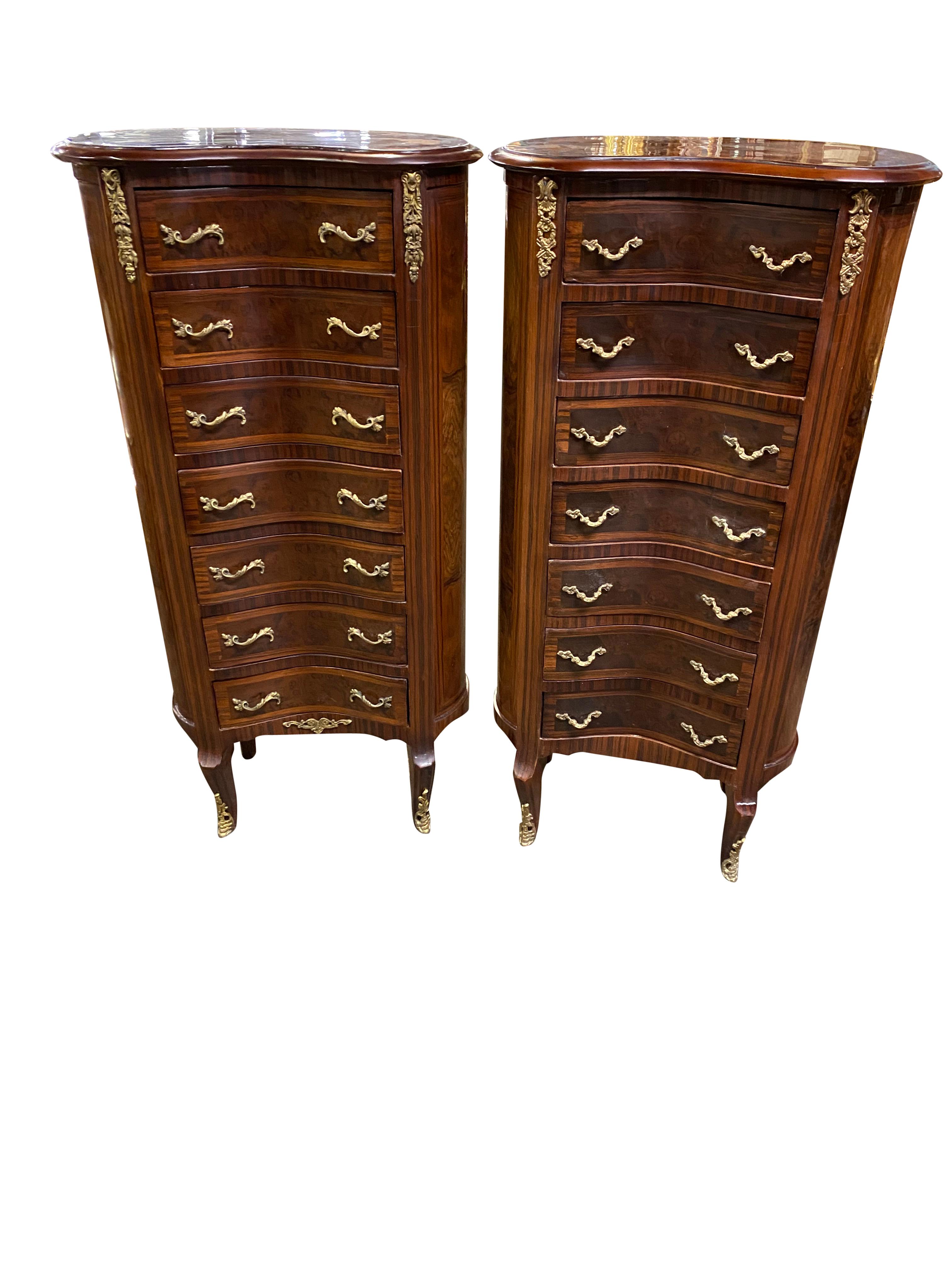 Pair of 20th Century English Regency Style Side Tables/Cabinets 12