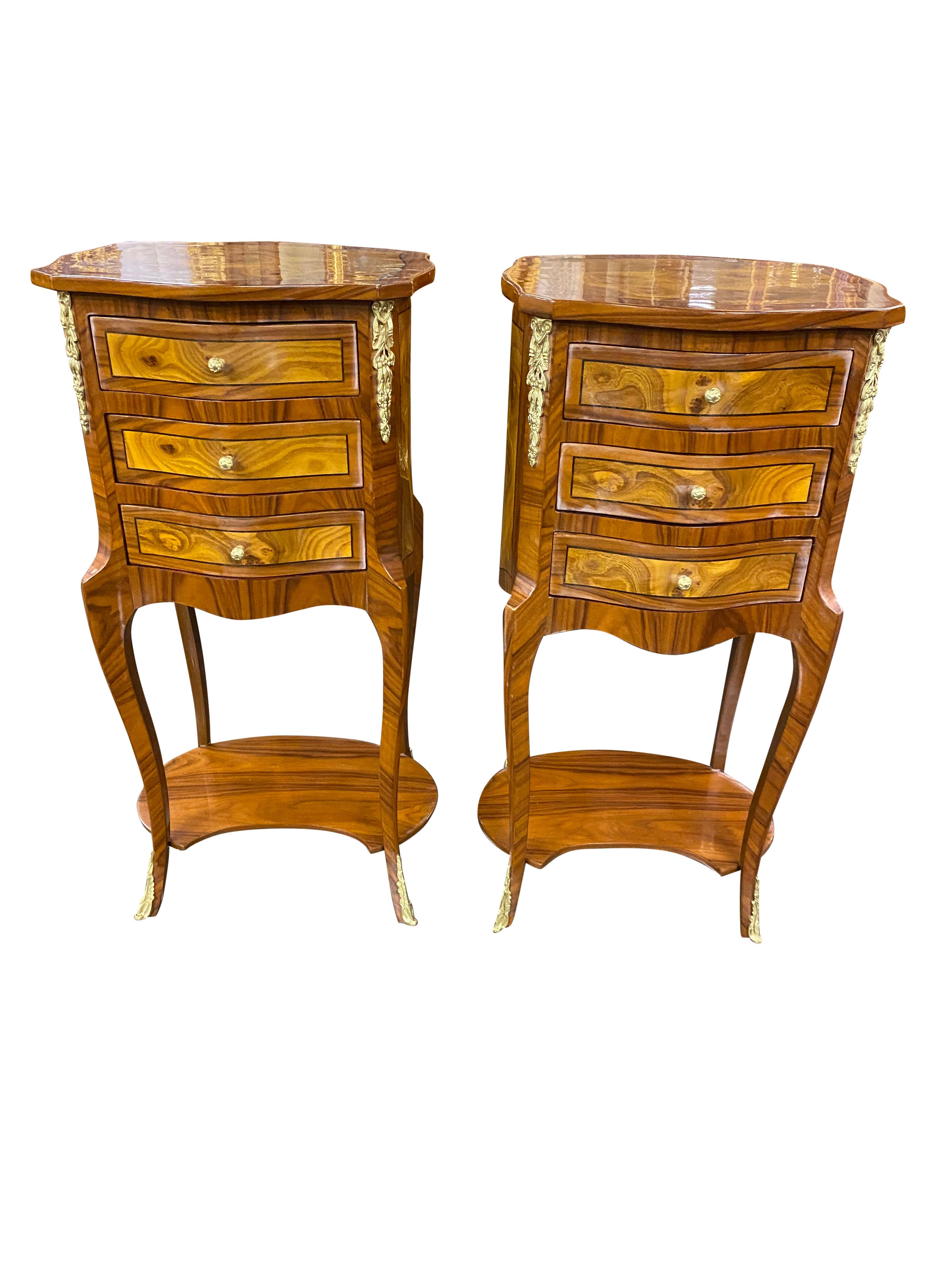 Pair of 20th Century English Regency Style Side Tables For Sale 5