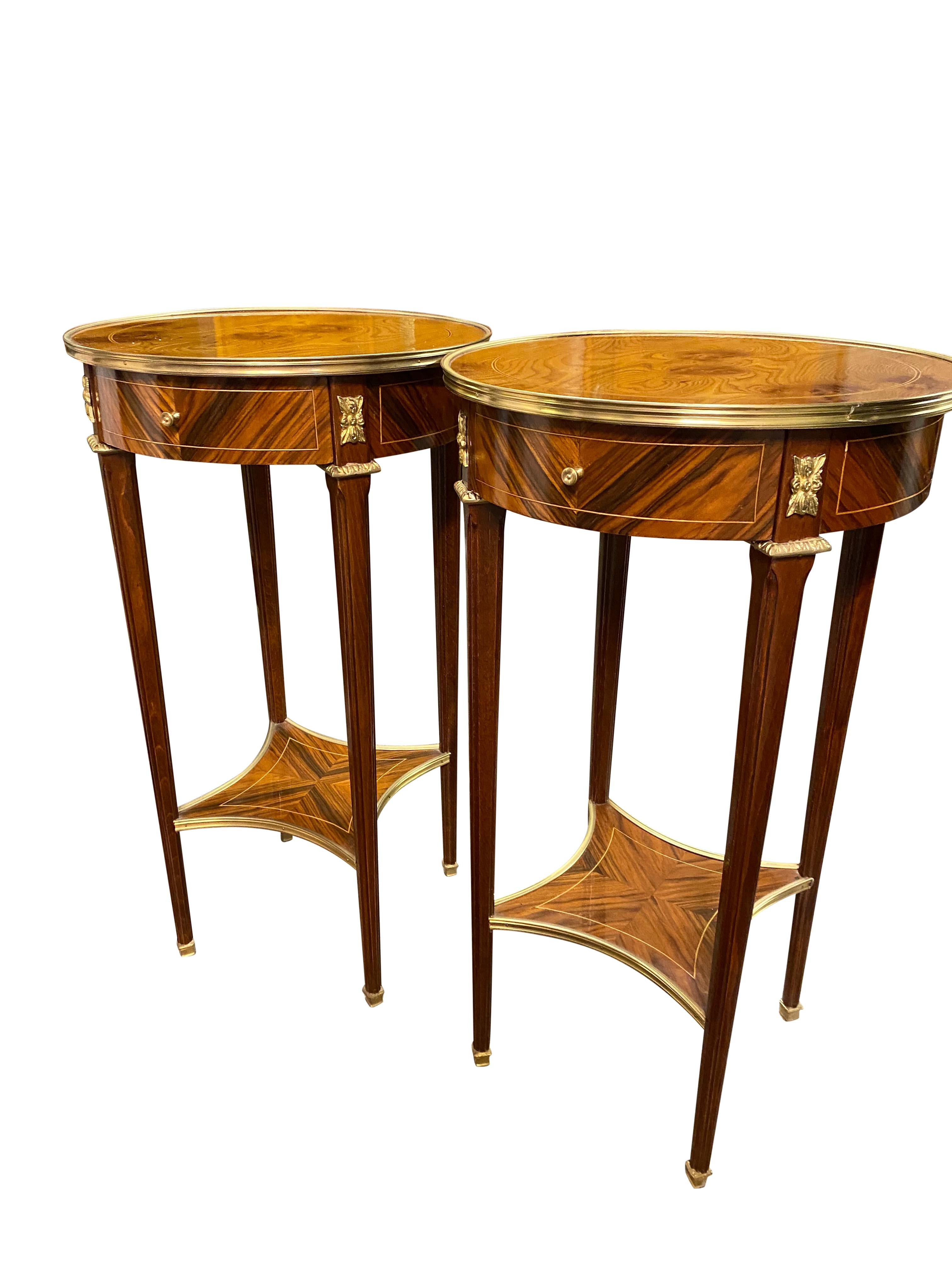 Pair of 20th Century English Regency Style Side Tables For Sale 8