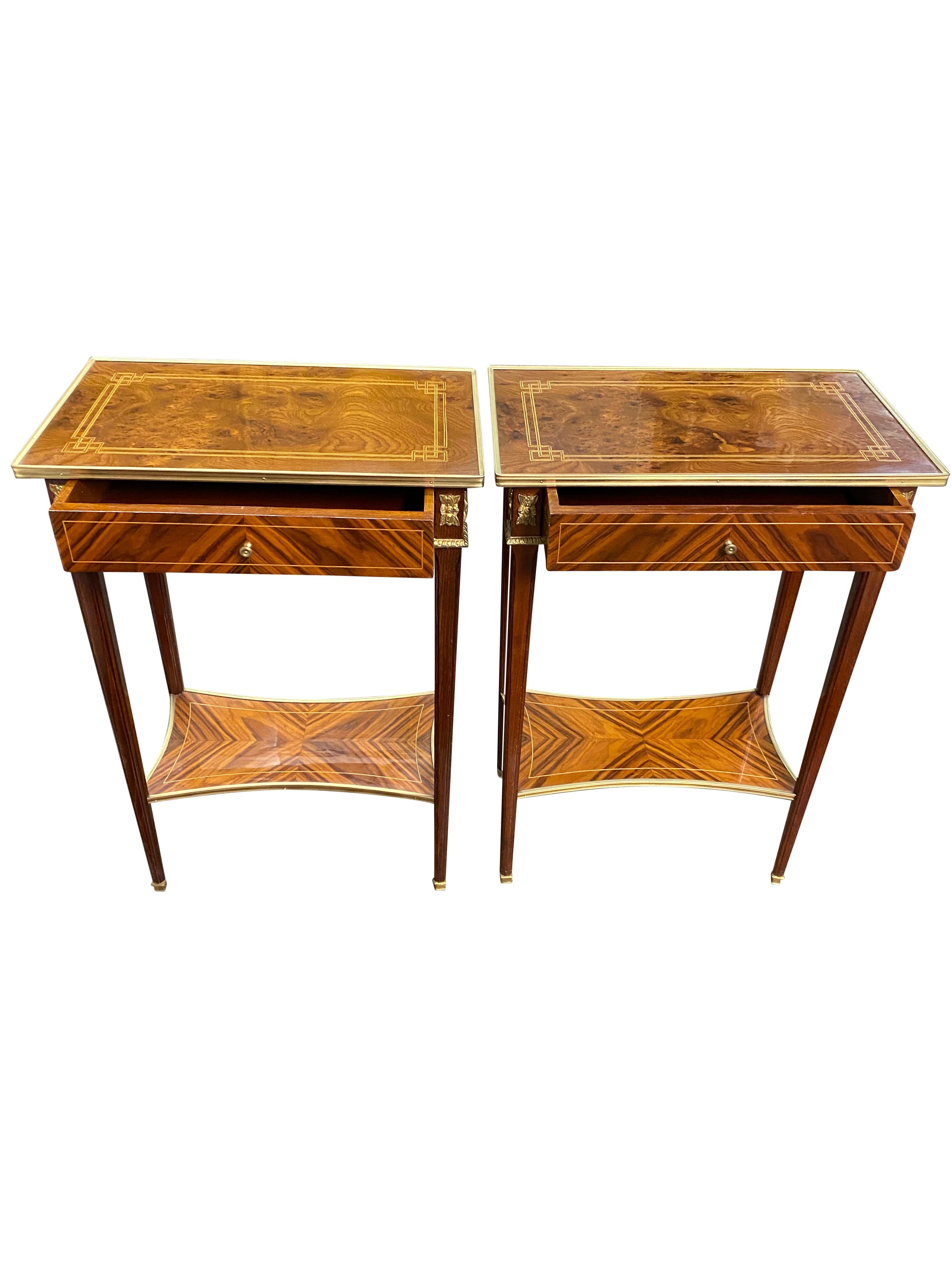 Pair of 20th Century English Regency Style Side Tables 8