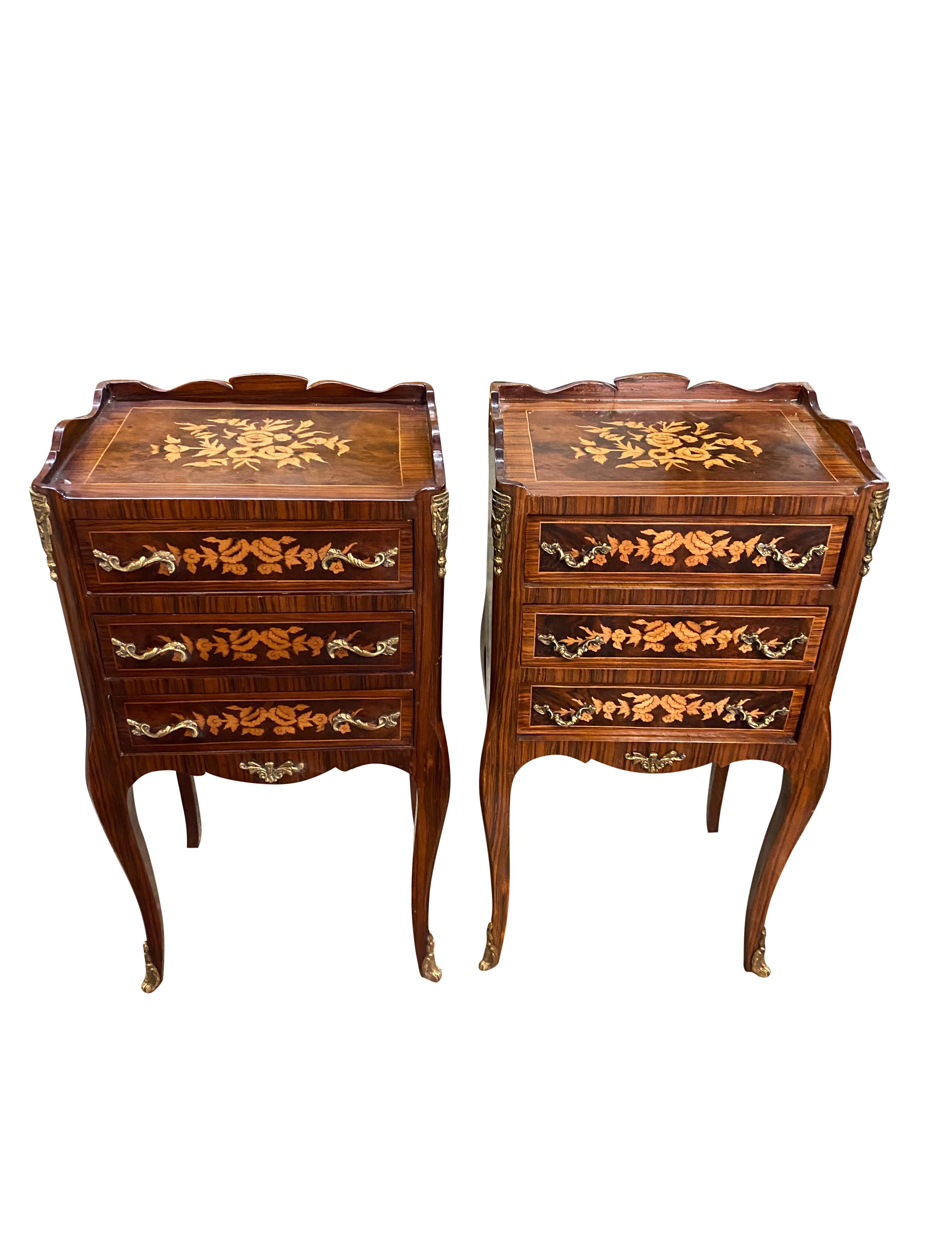 Pair of 20th Century English Regency Style Side Tables For Sale 9