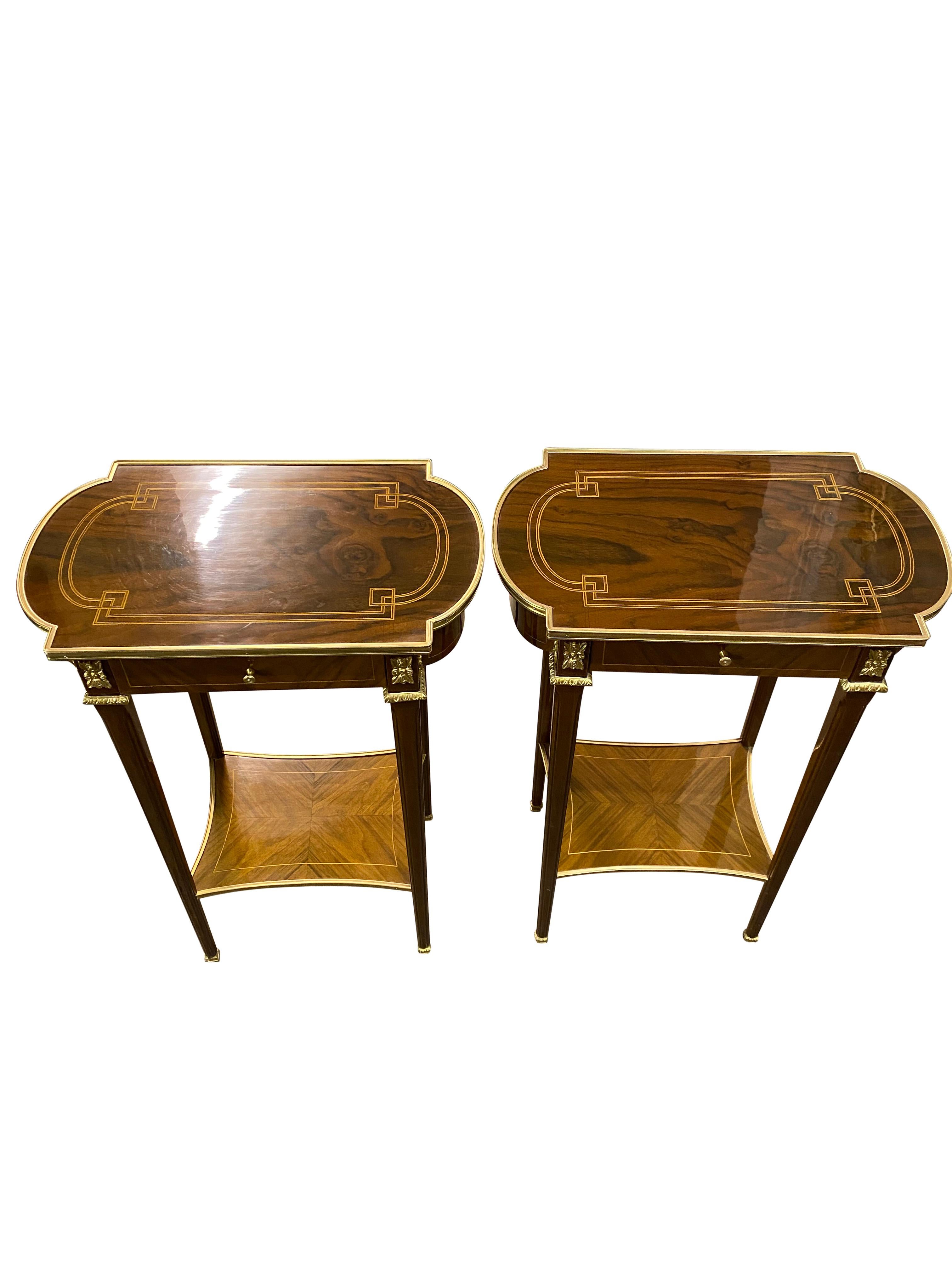 Pair of 20th Century English Regency Style Side Tables For Sale 12