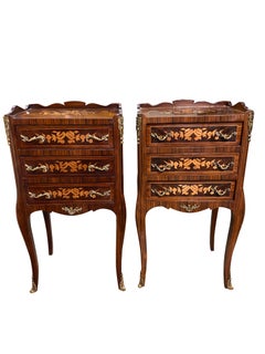 Pair of 20th Century English Regency Style Side Tables