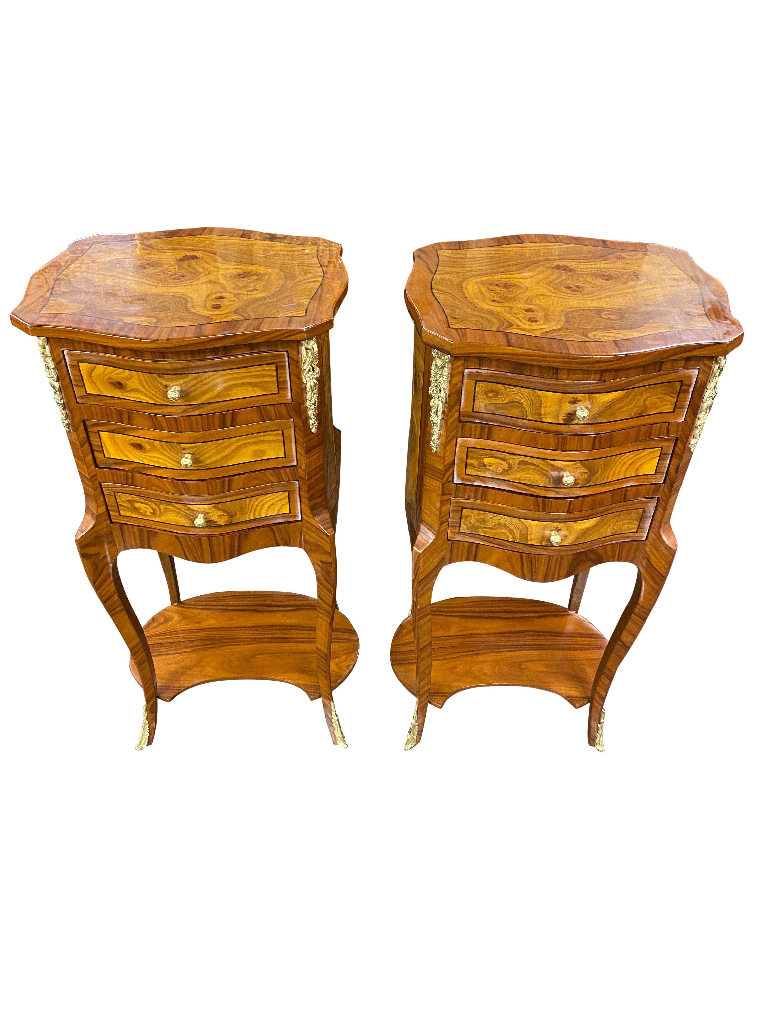 Pair of 20th Century English Regency Style Side Tables For Sale 4