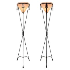 Pair of 20th Century Etruscan-Style Torchères
