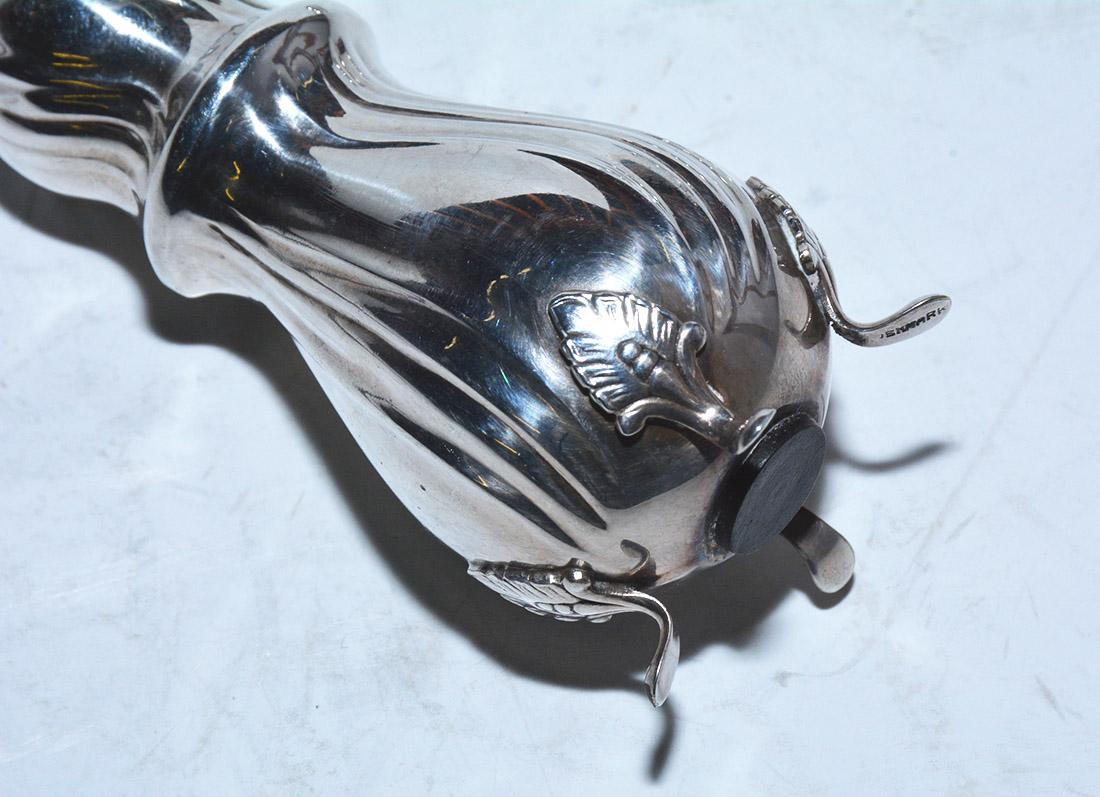 Pair of 20th Century Footed Danish Silver Plate Caster, 3 Pairs Available In Good Condition For Sale In Sheffield, MA