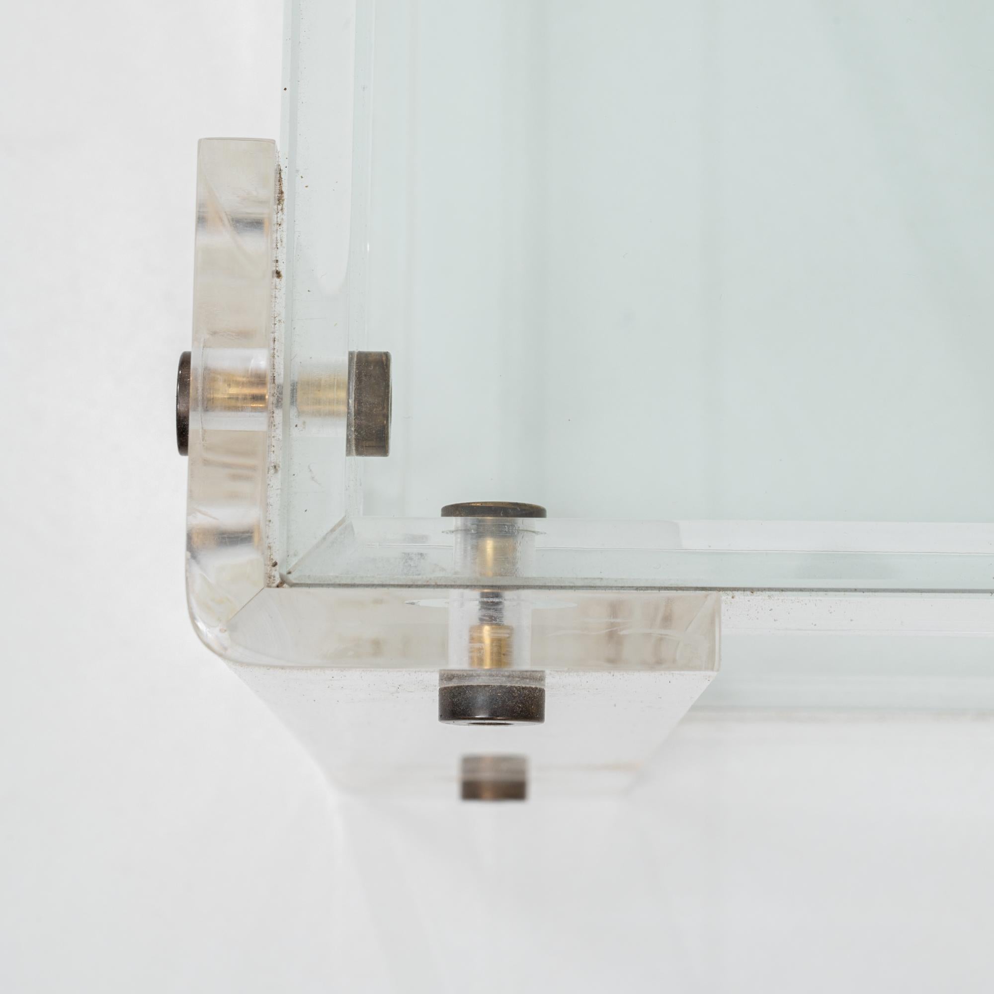 Pair of 20th Century French Acrylic and Glass 