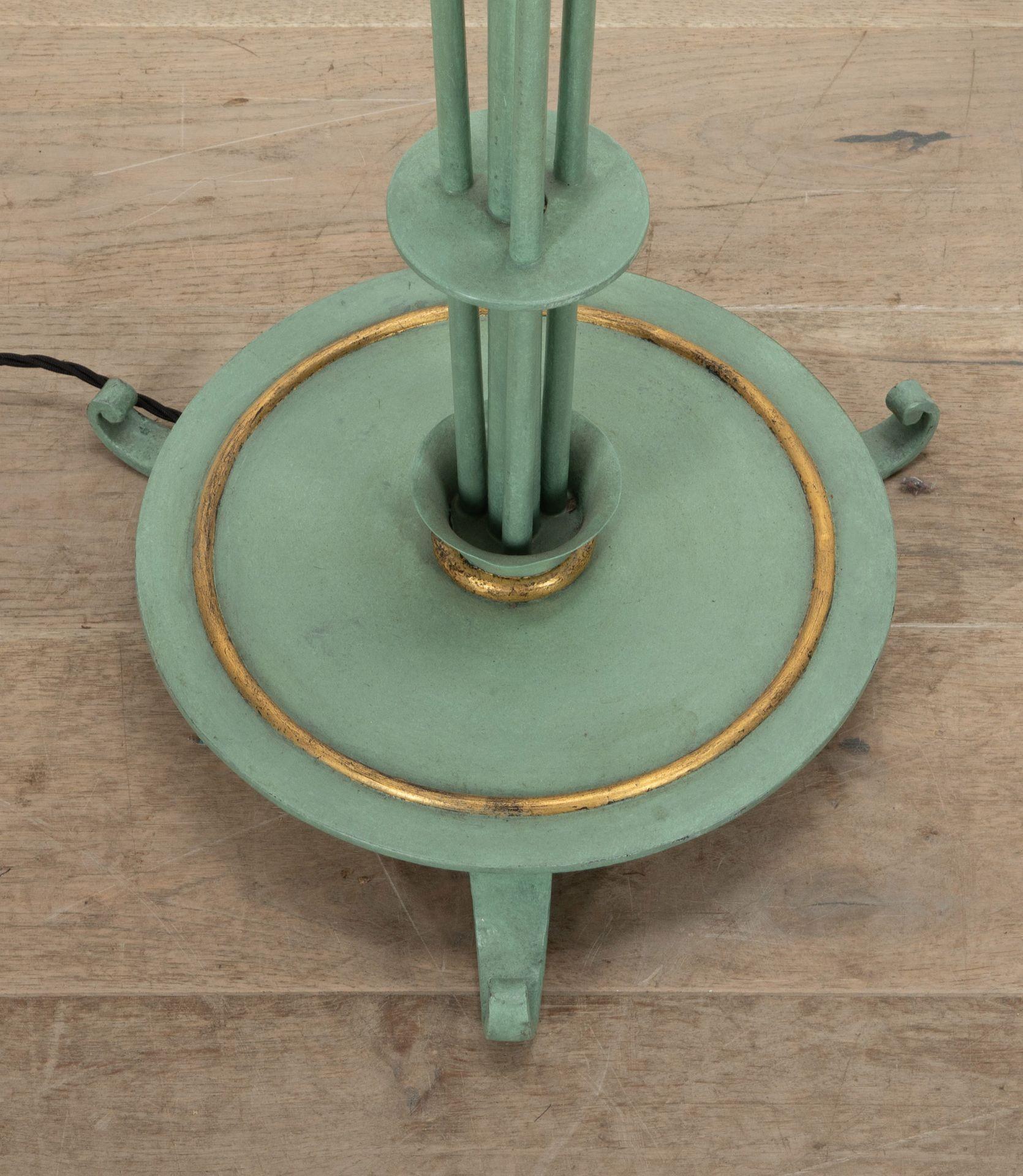 Pair of 20th Century French Andre Arbus Marine Standing Lamps in Painted Iron For Sale 3