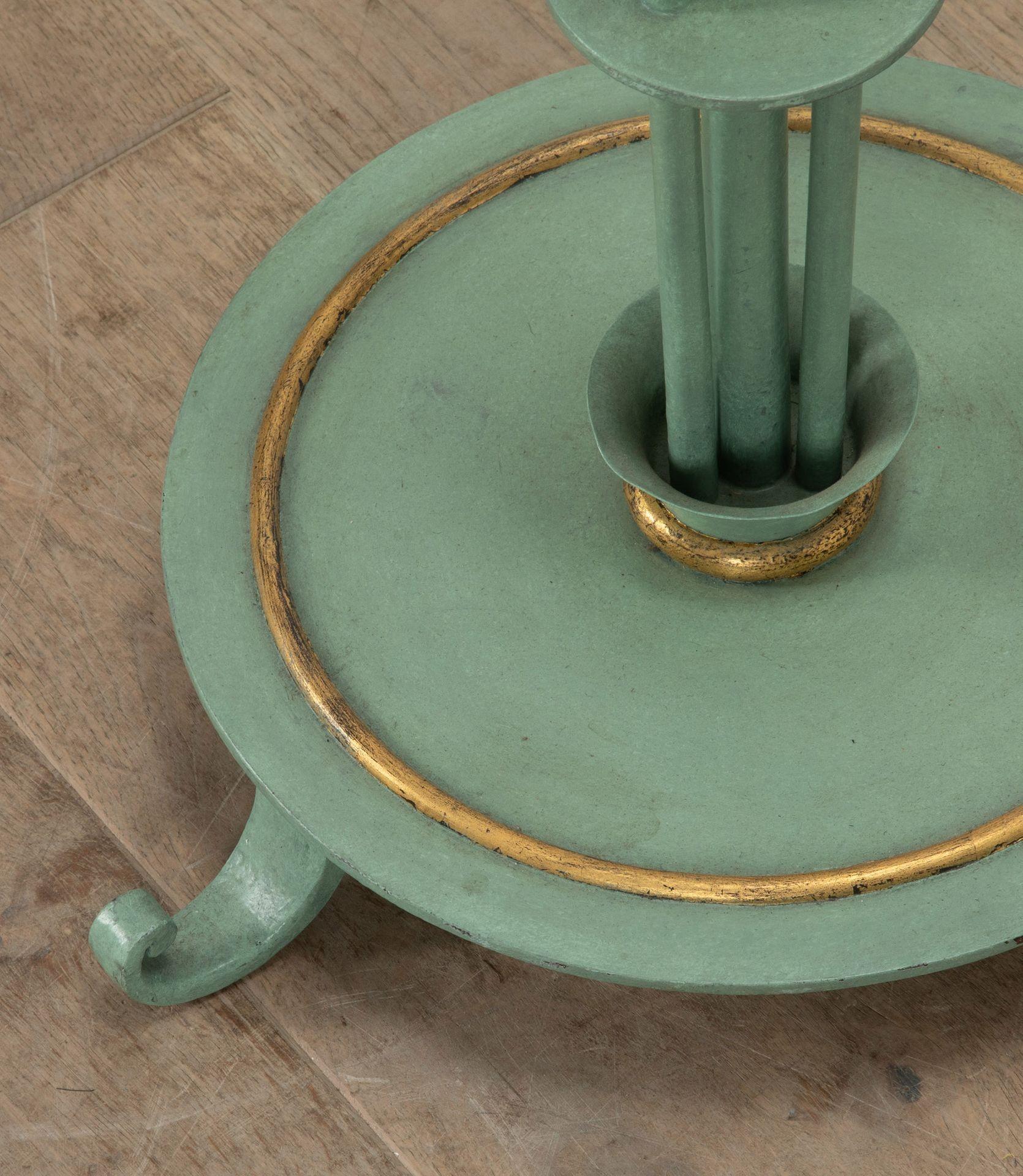 Pair of 20th Century French Andre Arbus Marine Standing Lamps in Painted Iron For Sale 4