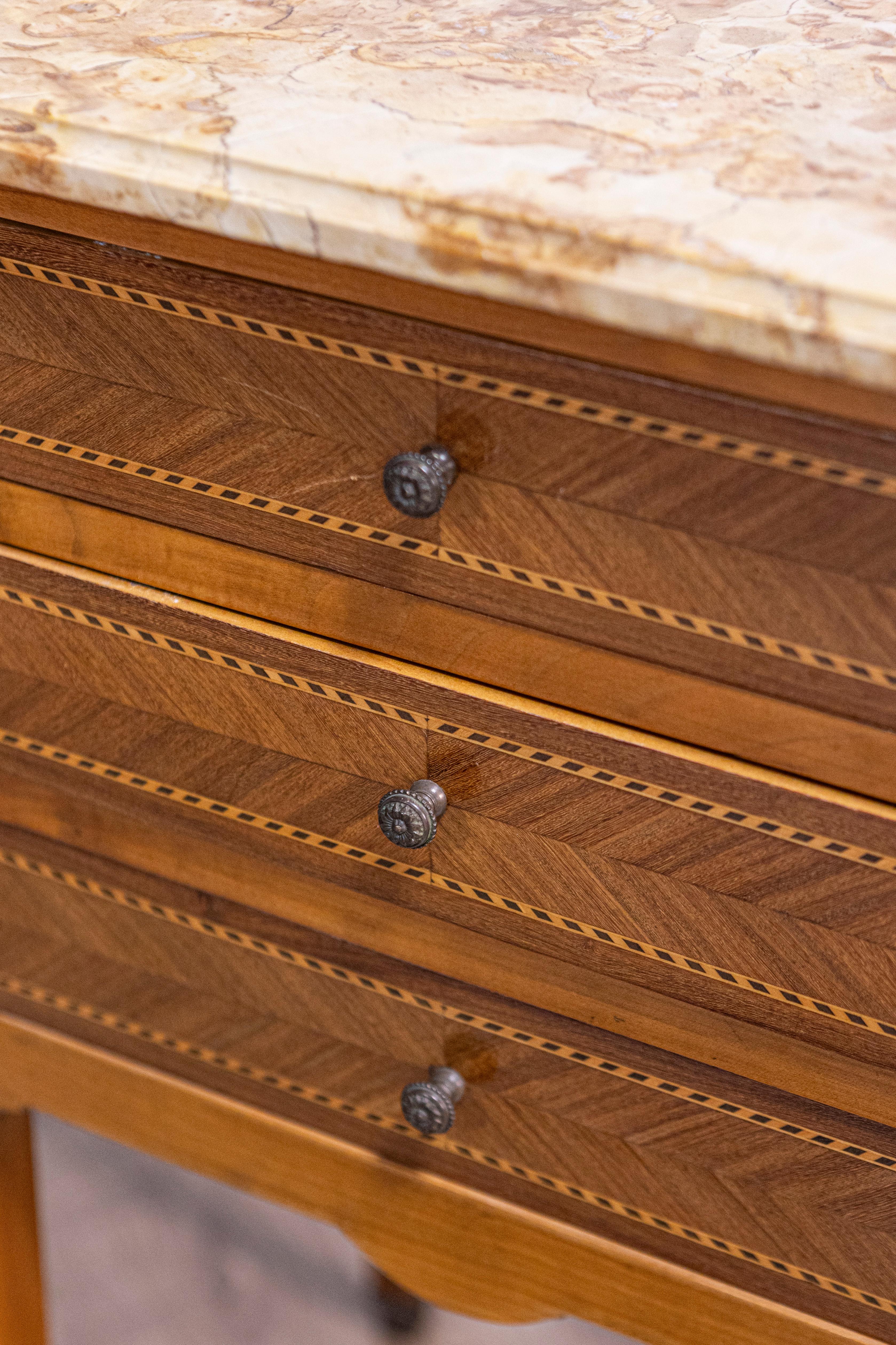 Pair of 20th Century French Bedside Tables For Sale 2