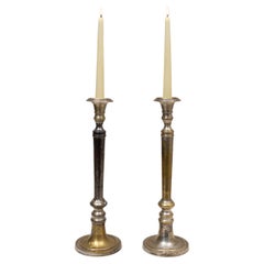 Pair Of 20th Century French Brass Candlesticks