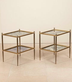 Pair of 20th Century French Brass Ends Tables