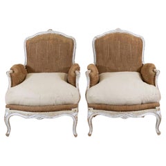 Pair of 20th Century French Chairs, Ready to Upholster