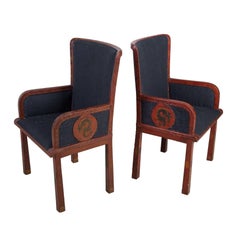 Paire de chaises Chinoiserie françaises du 20ème siècle