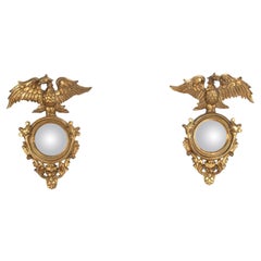 Pair of 20th Century French Convex Mirrors