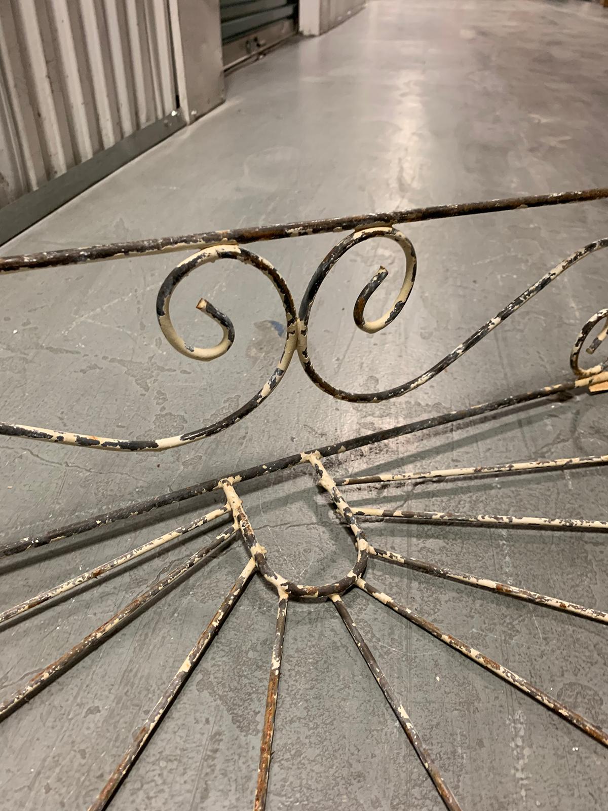 Pair of 20th Century French Iron Wire Planters For Sale 7