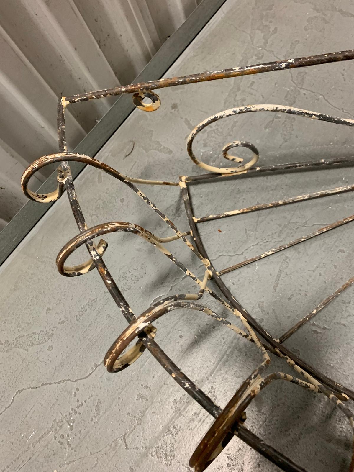 Pair of 20th Century French Iron Wire Planters For Sale 8