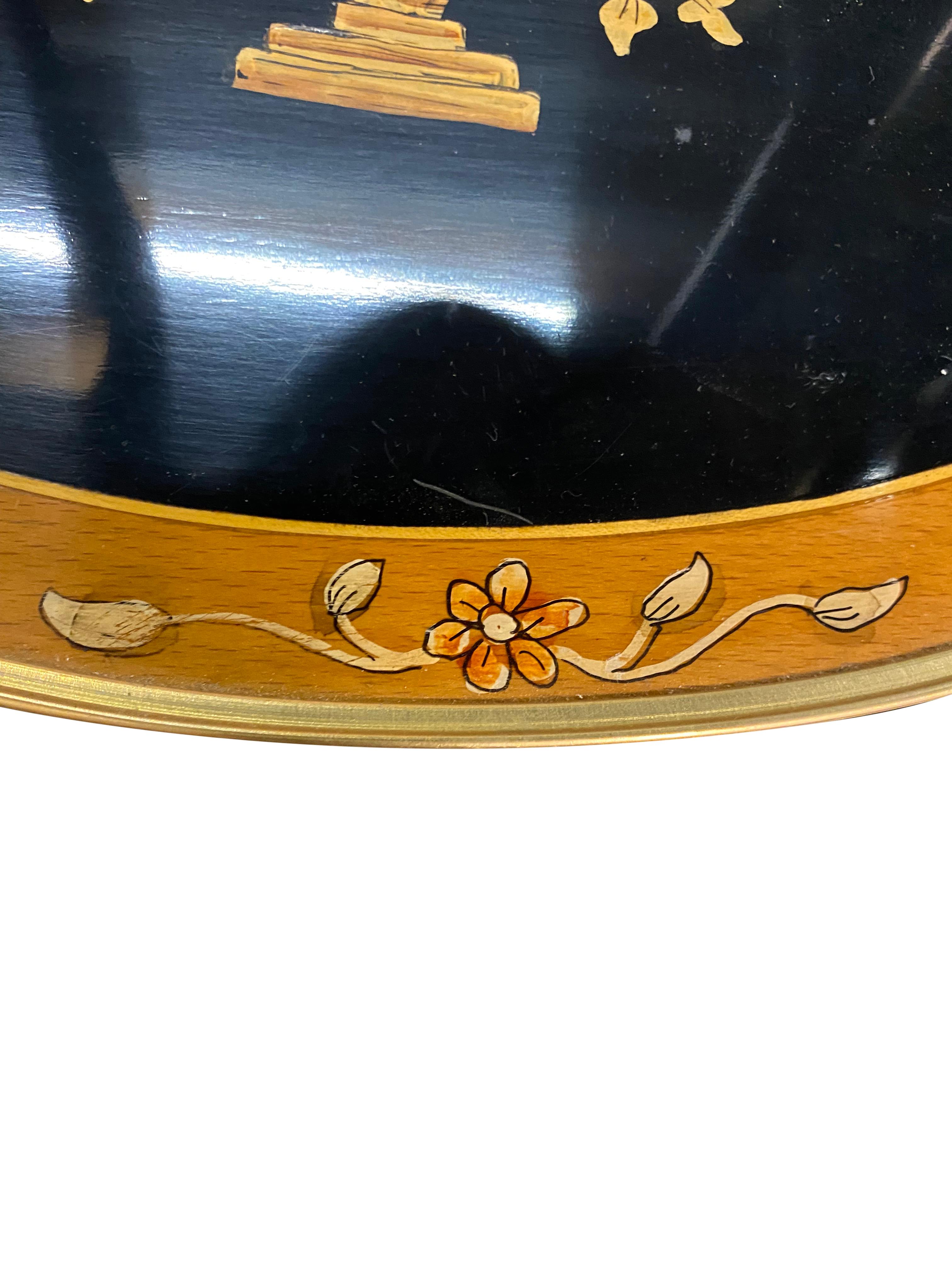 Pair of 20th Century French Lacquer Style Side Tables For Sale 6