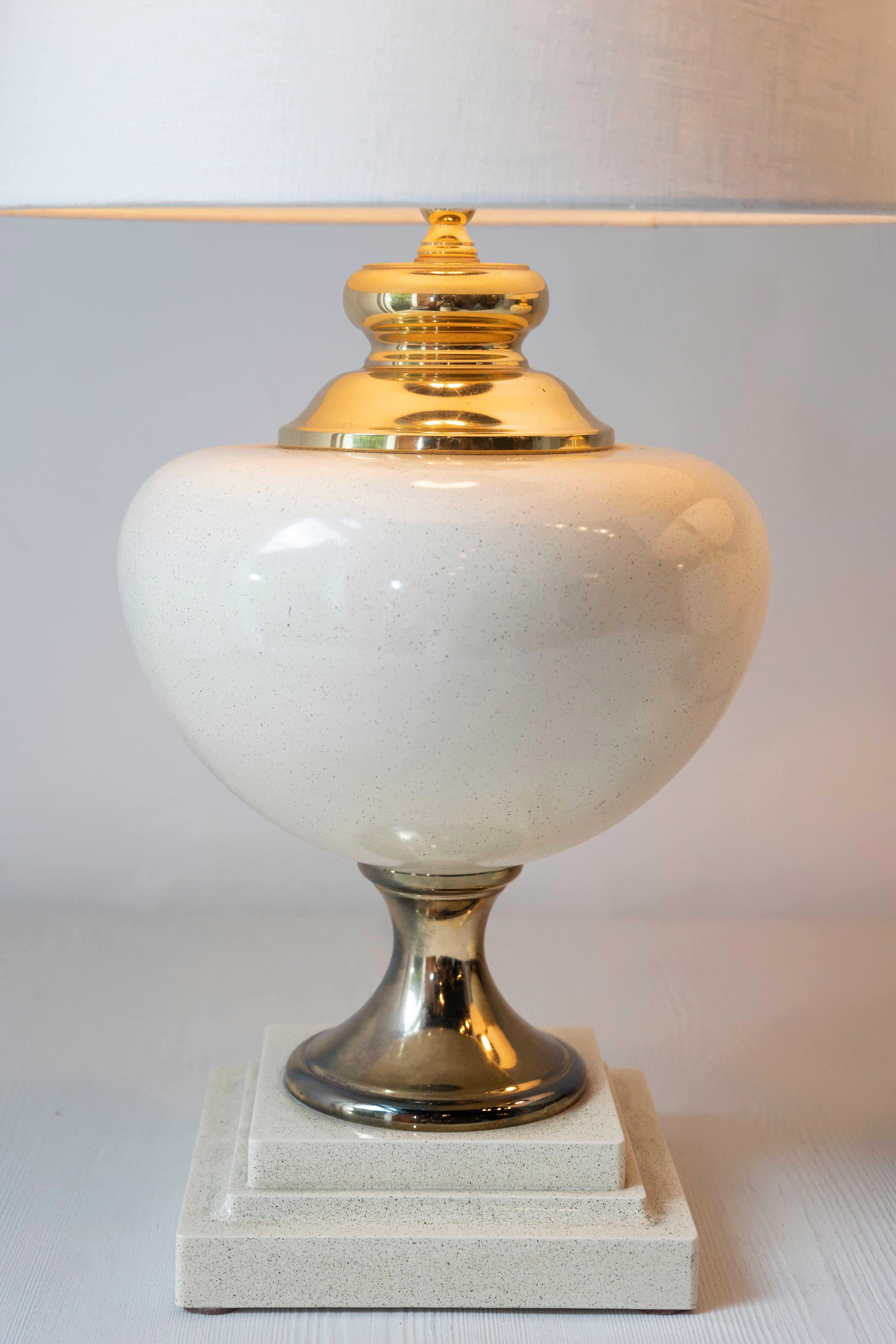 Mid-Century Modern Paire de lampes françaises du 20ème siècle en vente