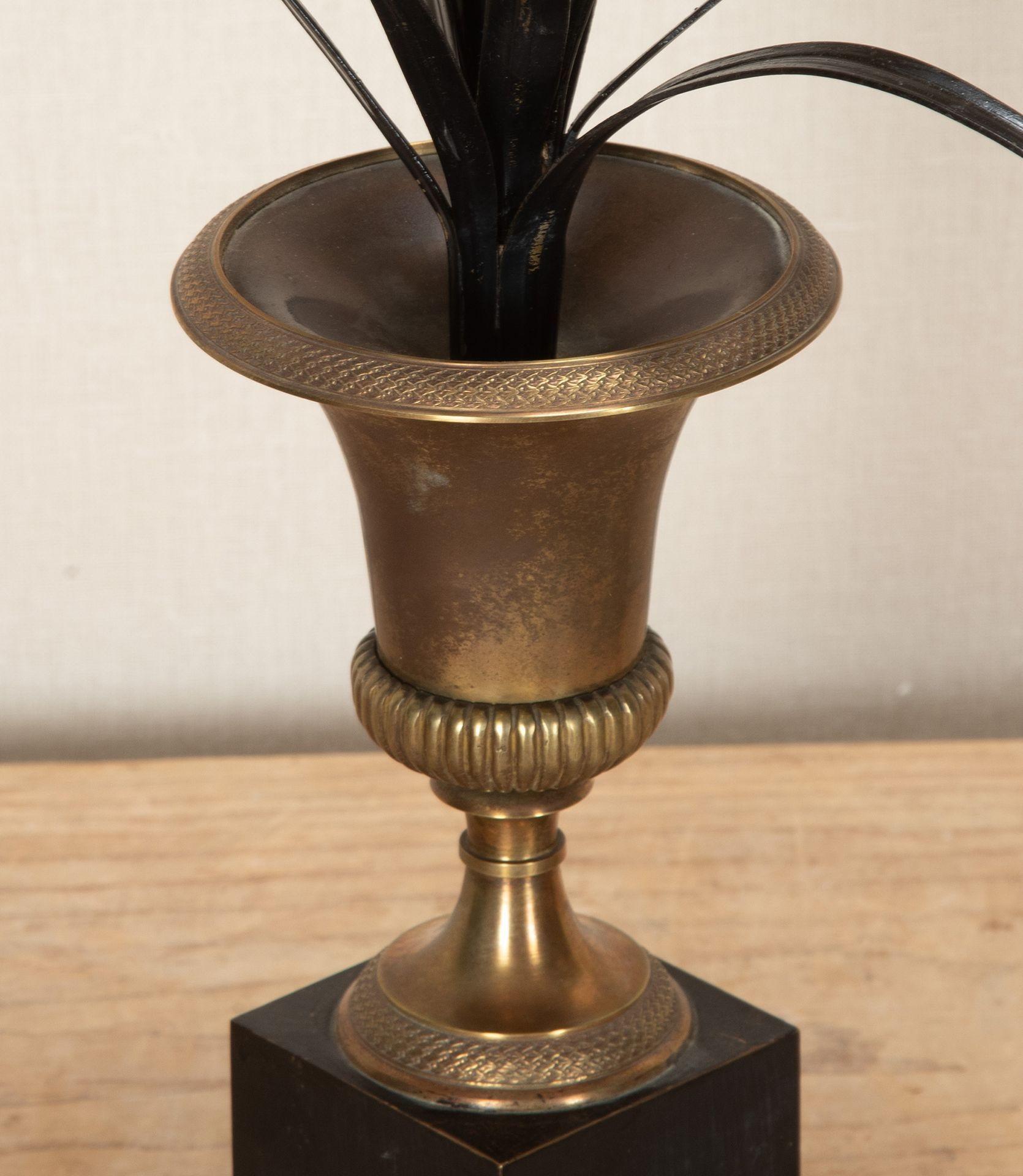 Pair of 20th Century French Maison Charles Style Frond Lamps For Sale 1
