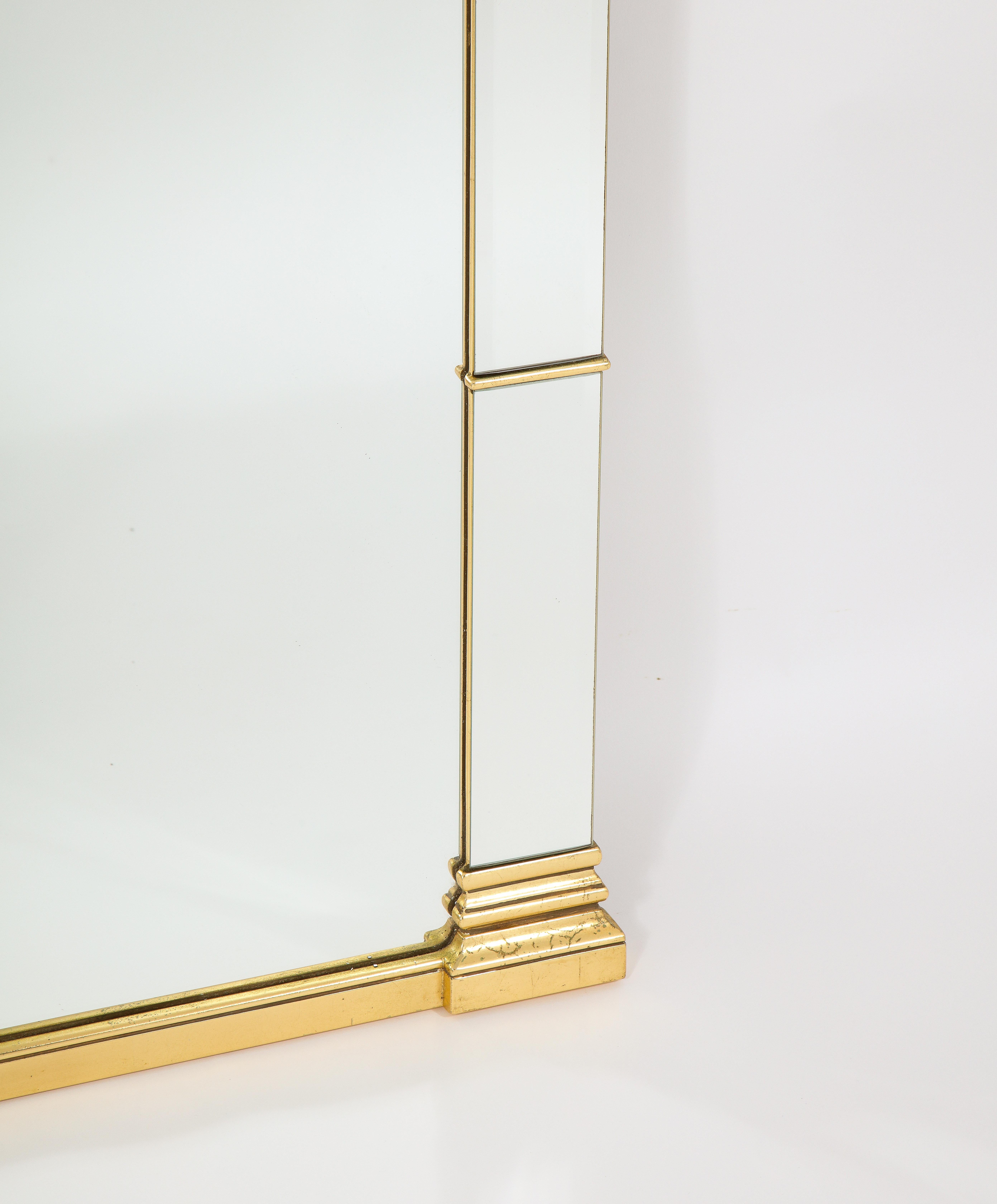 Paire de miroirs néoclassiques français du XXe siècle avec accents dorés en vente 6